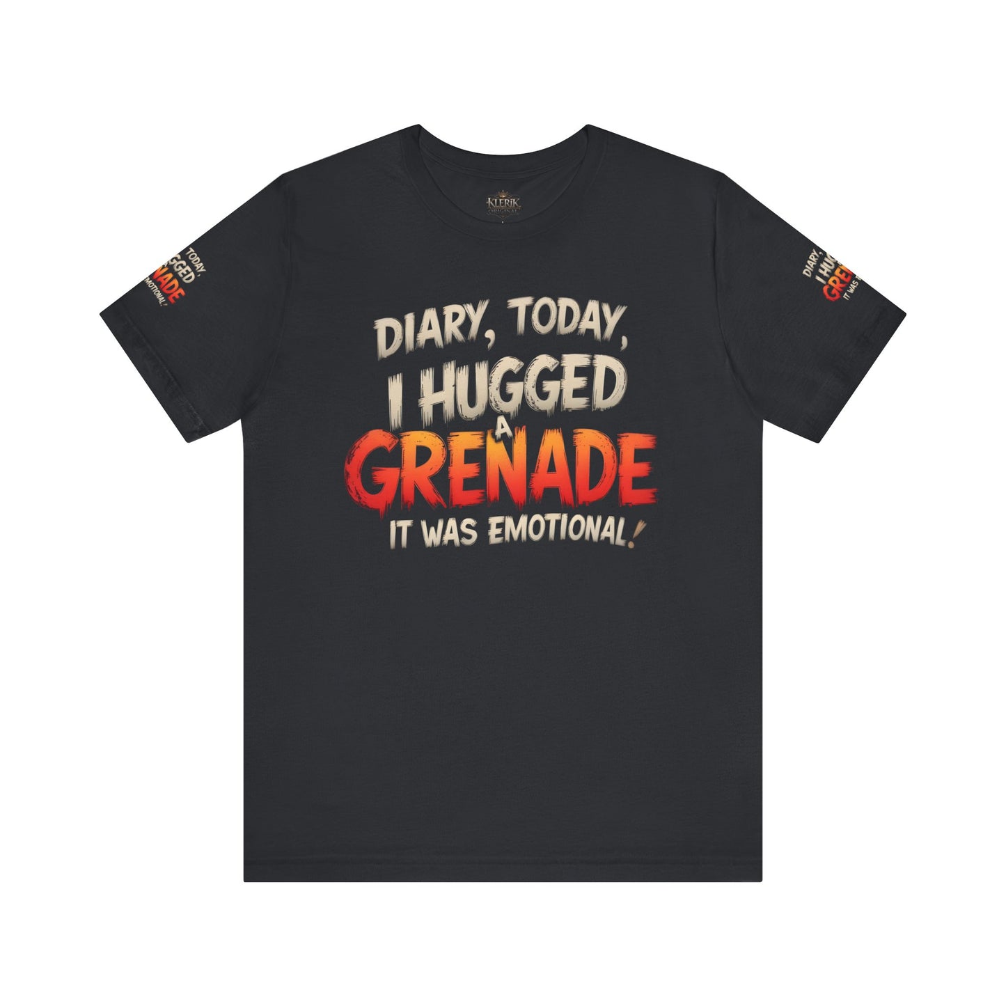 Emotional Grenade Tee, Funny Graphic T-Shirt, Unisex Humor Shirt, Casual Wear, Gift for Friends, Mood Apparel