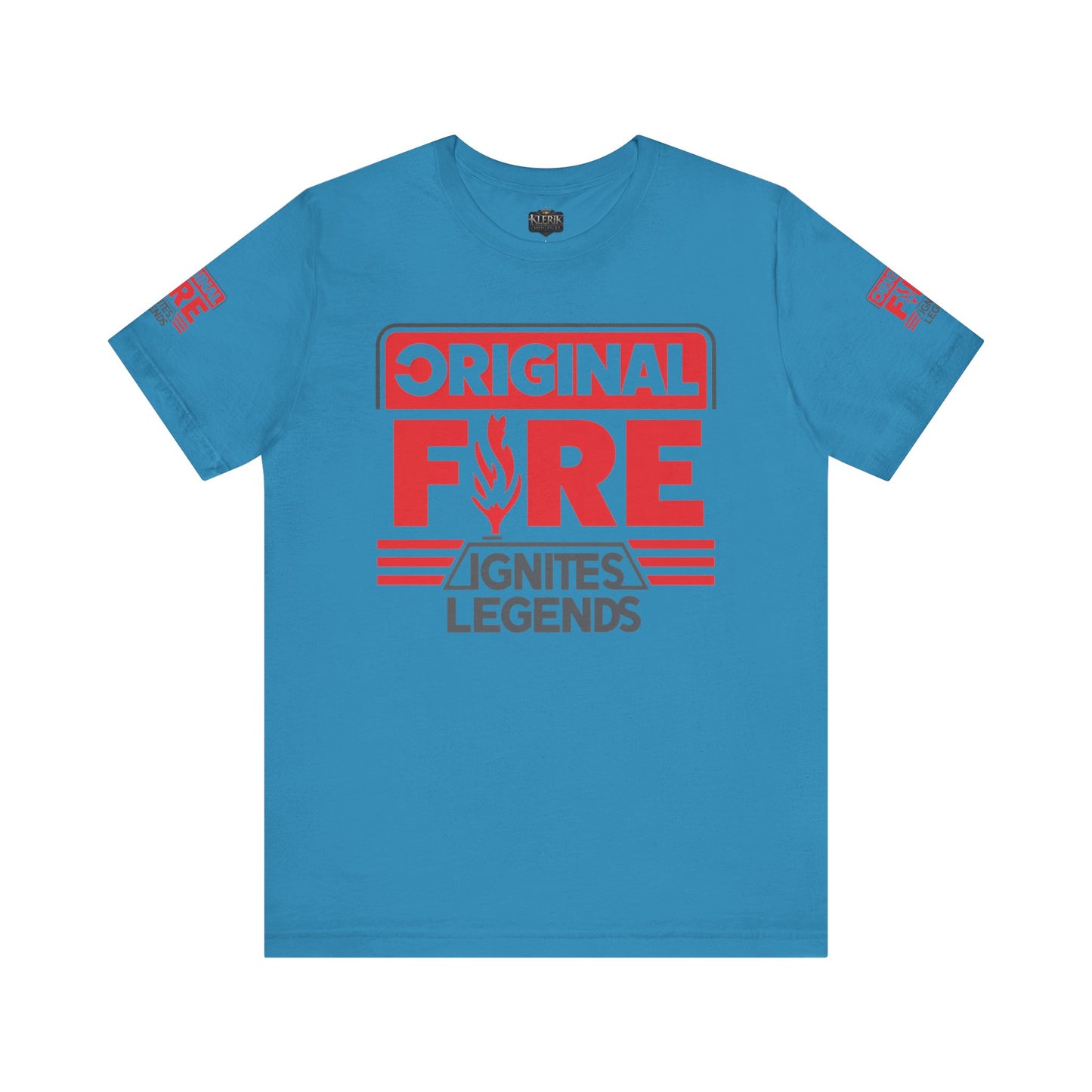 Men's Fire-Themed Graphic Tee, Original Fire Ignites Legends