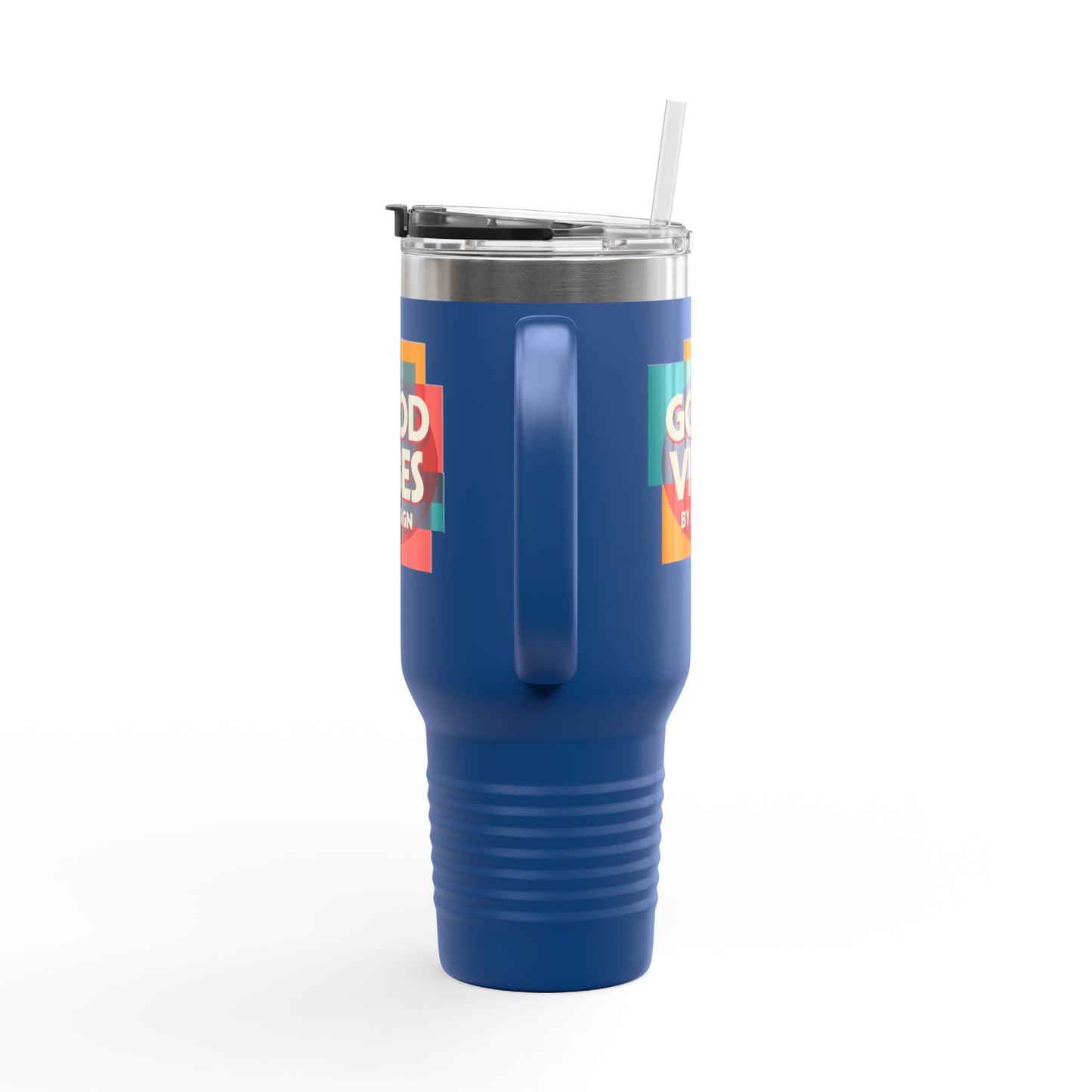 Good Vibes Insulated Travel Mug | 40oz | Perfect for Road Trips, Coffee Lovers, Gifts, Summer Days, Women & Men