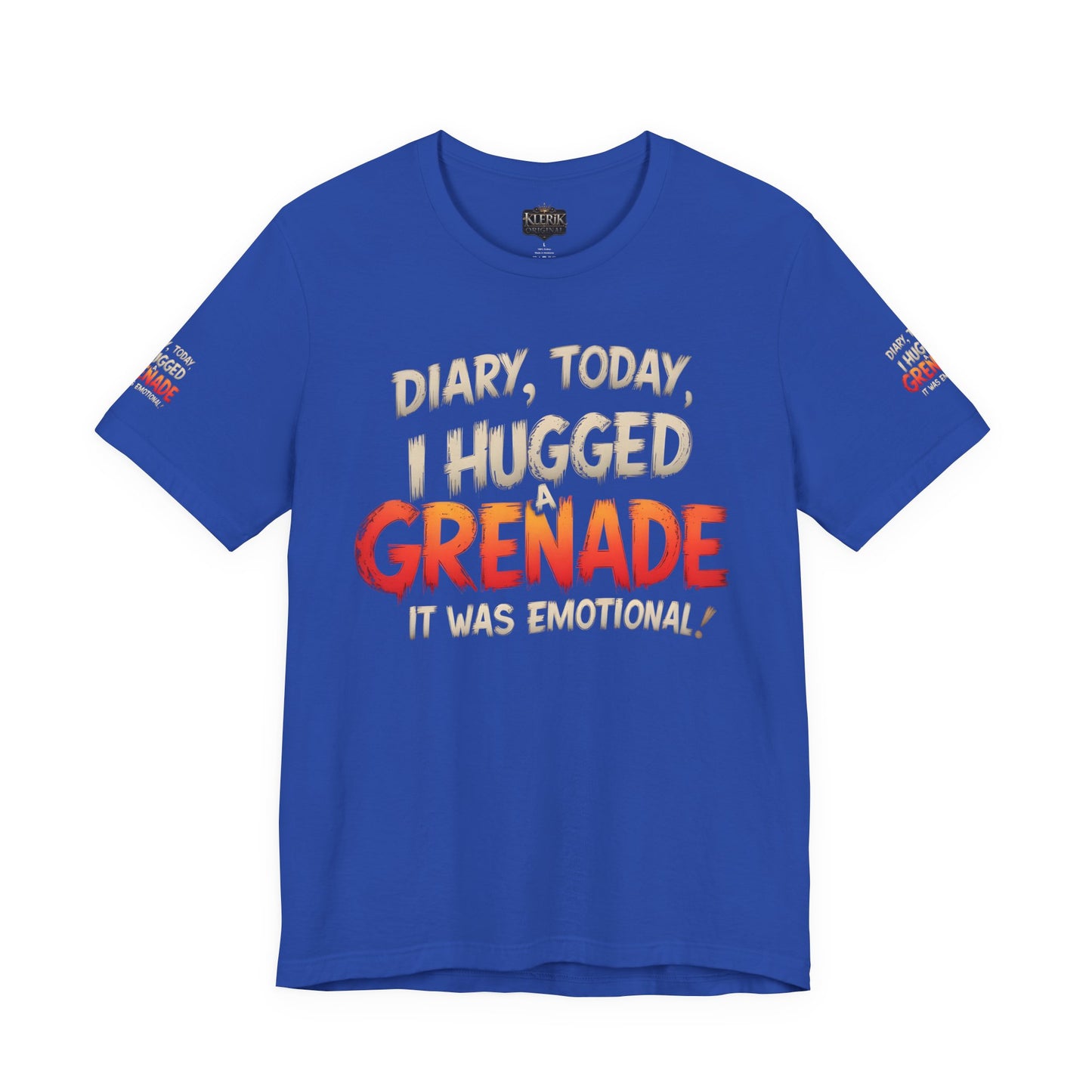 Emotional Grenade Tee, Funny Graphic T-Shirt, Unisex Humor Shirt, Casual Wear, Gift for Friends, Mood Apparel