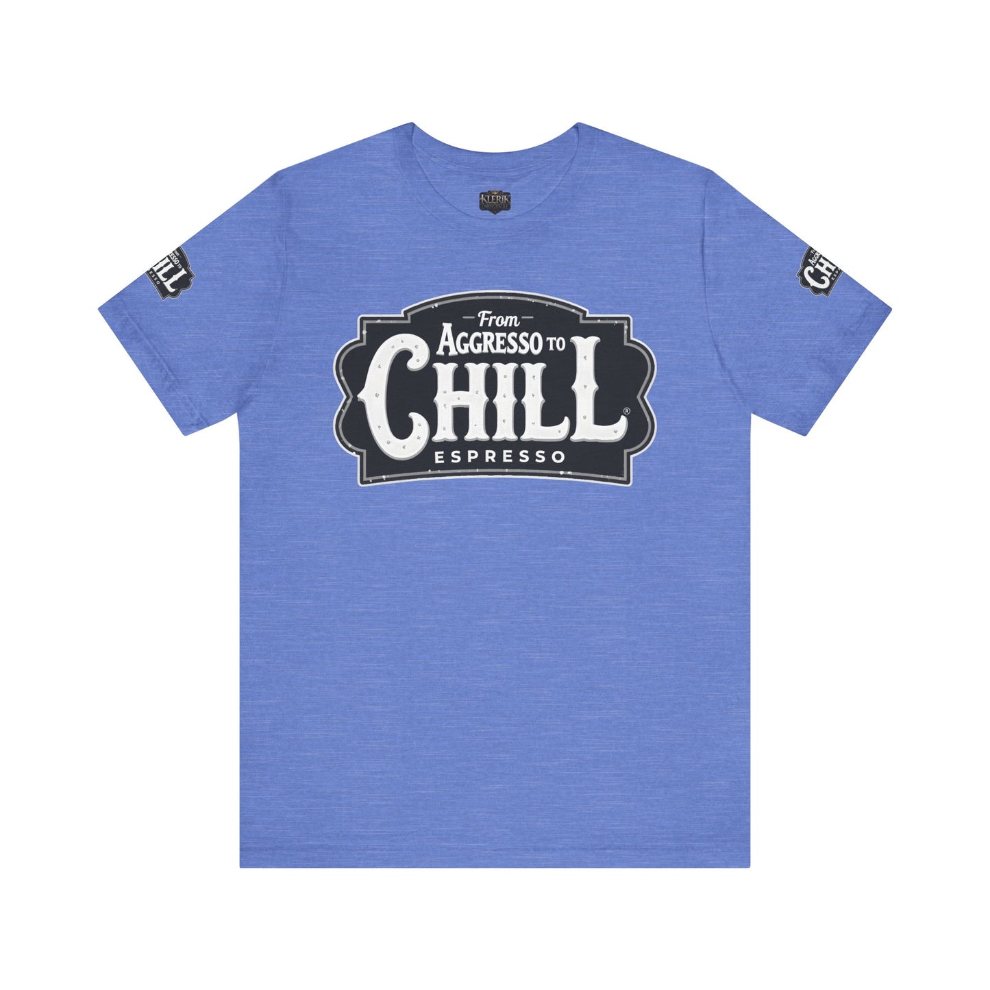 From Aggresso to Chill Espresso Unisex Tee, Relaxed Fit T-Shirt, Coffee Lover Gift, Casual Wear