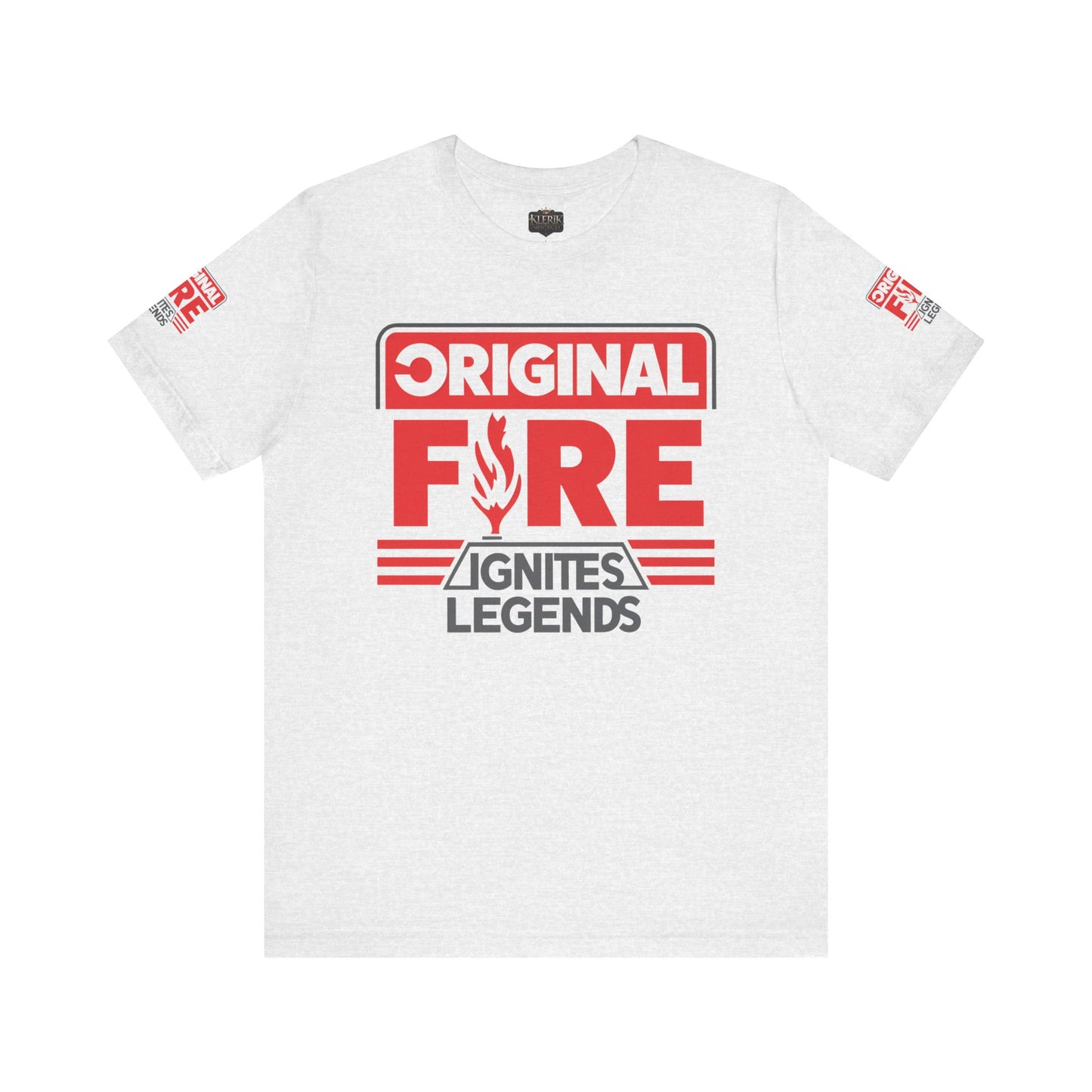 Men's Fire-Themed Graphic Tee, Original Fire Ignites Legends