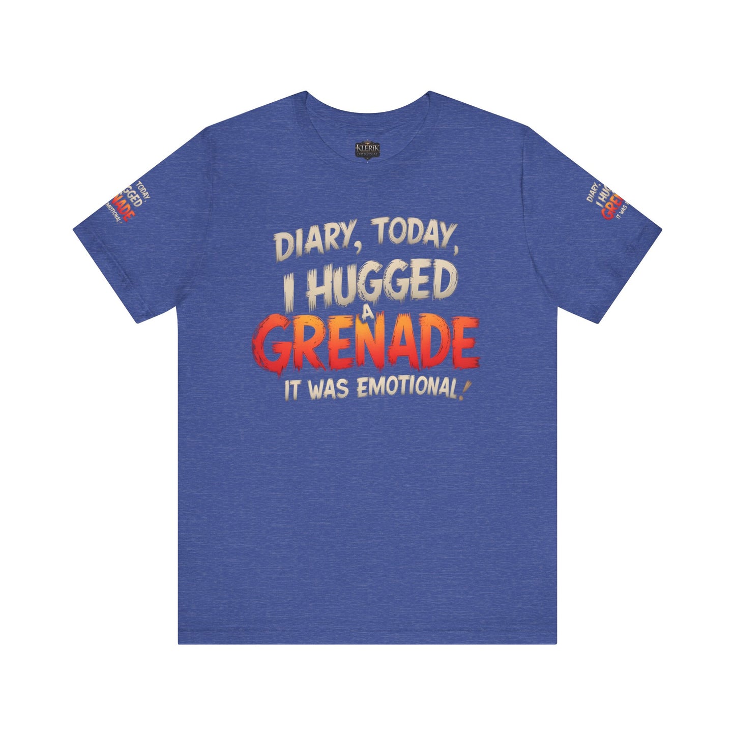 Emotional Grenade Tee, Funny Graphic T-Shirt, Unisex Humor Shirt, Casual Wear, Gift for Friends, Mood Apparel