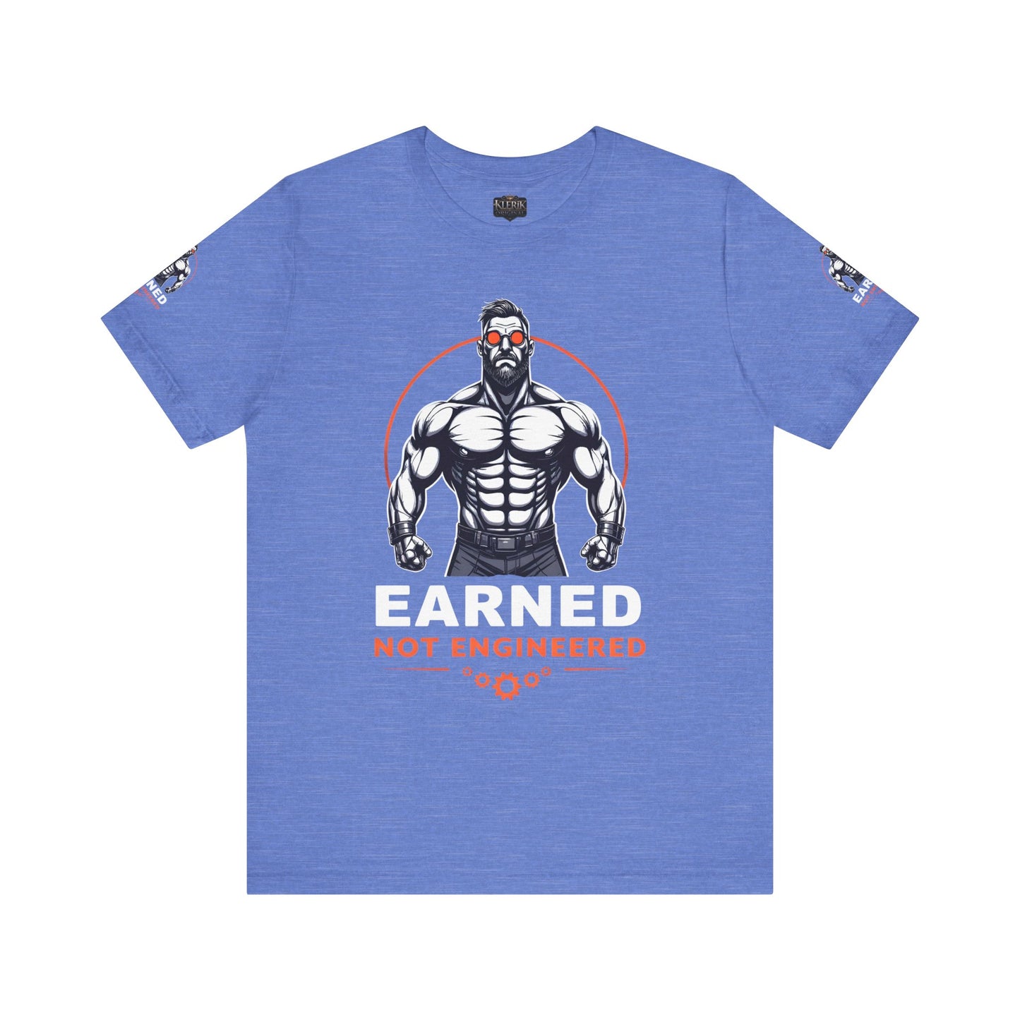 EARNED NOT ENGINEERED -  Breathe Lift Repeat, Gym Shirt, Workout Apparel, Motivational T-Shirt, Fitness Gift, Casual Wear