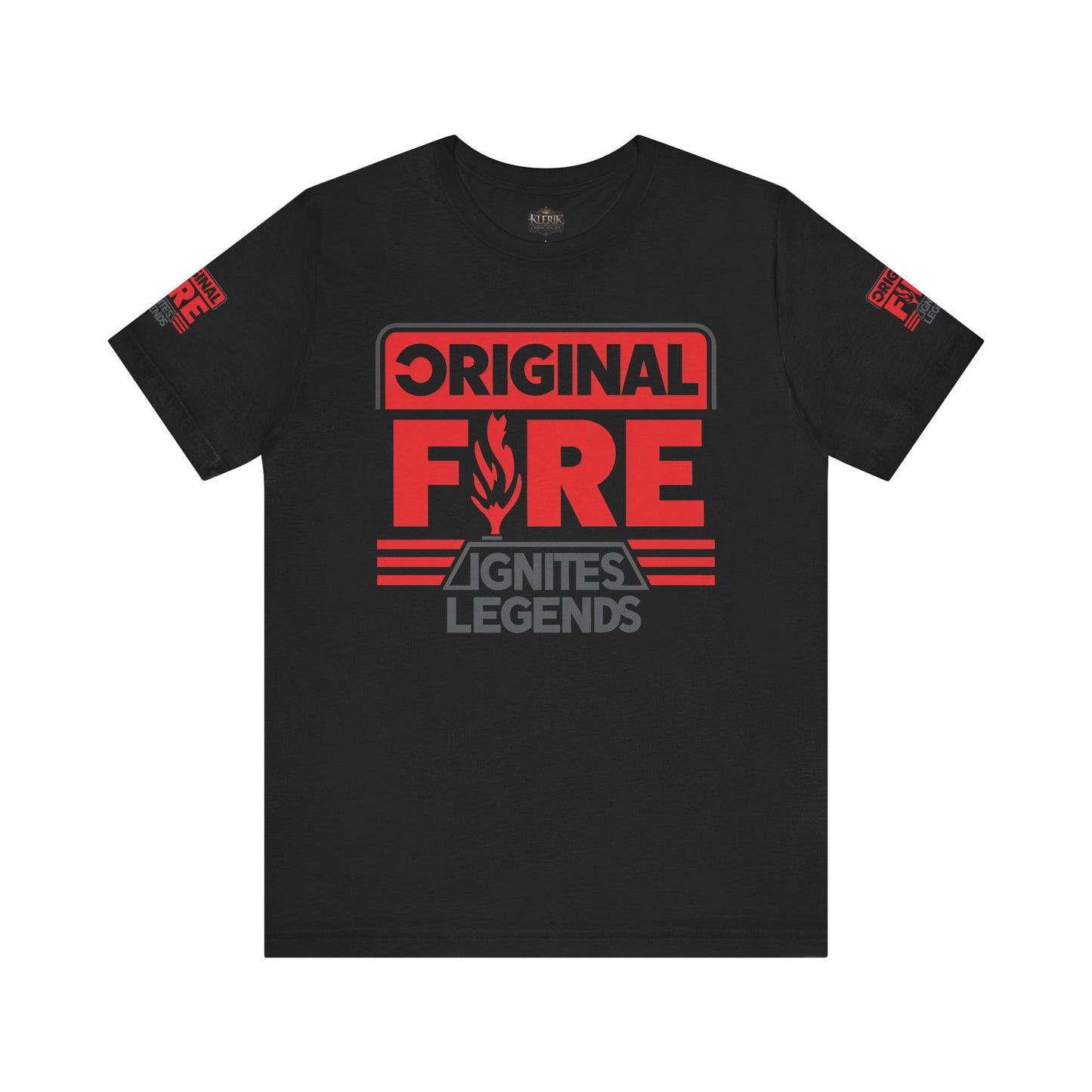 Men's Fire-Themed Graphic Tee, Original Fire Ignites Legends