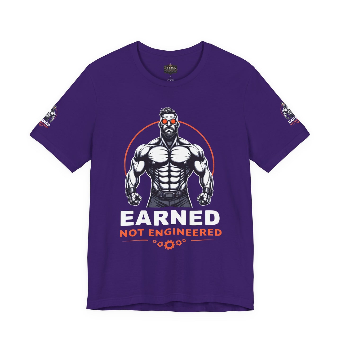 EARNED NOT ENGINEERED -  Breathe Lift Repeat, Gym Shirt, Workout Apparel, Motivational T-Shirt, Fitness Gift, Casual Wear