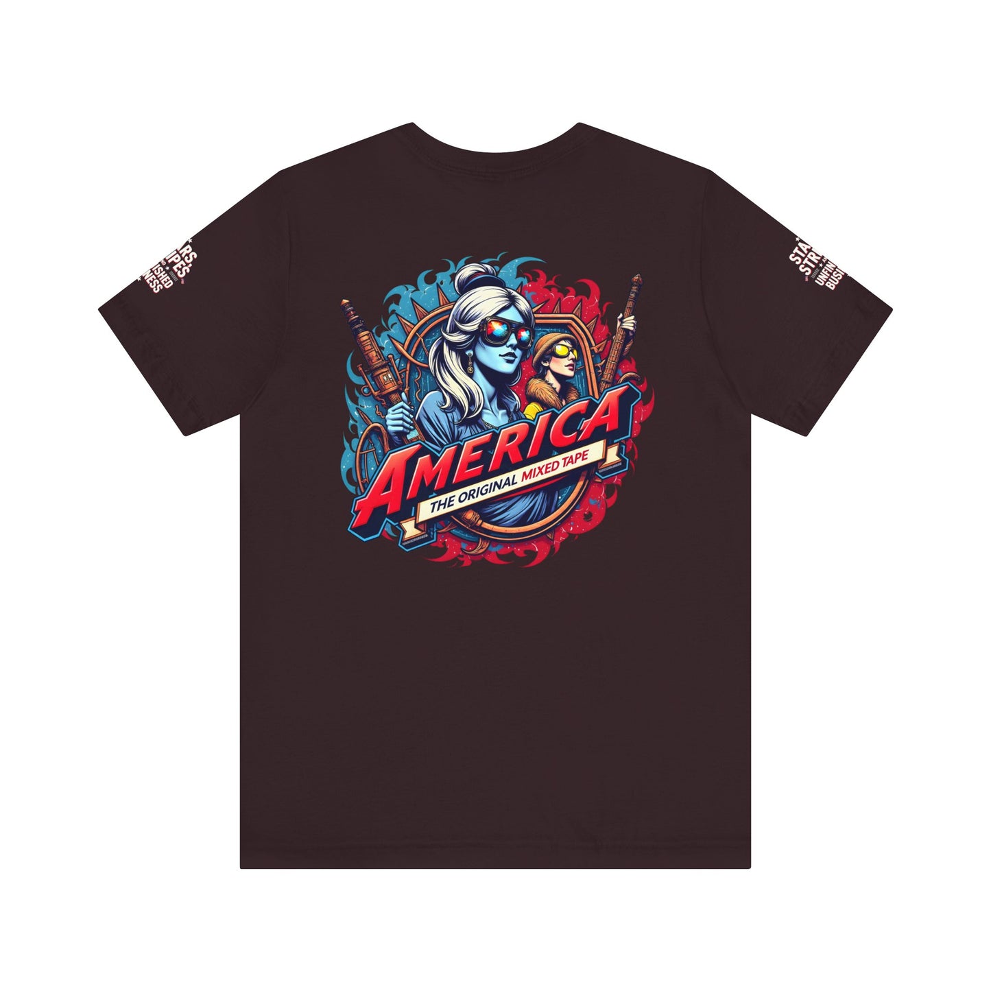 Patriotic Graphic Tee for Celebrations, Casual Wear, Summer BBQ, Independence Day, Gifts for Friends and Family
