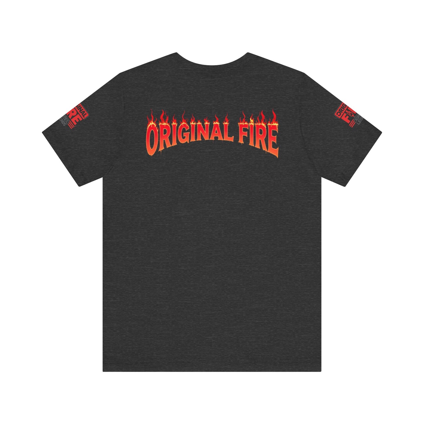 Men's Fire-Themed Graphic Tee, Original Fire Ignites Legends