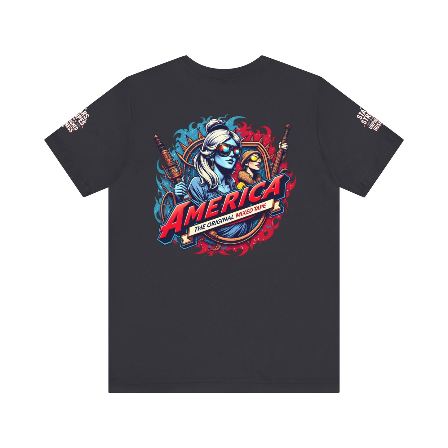 Patriotic Graphic Tee for Celebrations, Casual Wear, Summer BBQ, Independence Day, Gifts for Friends and Family
