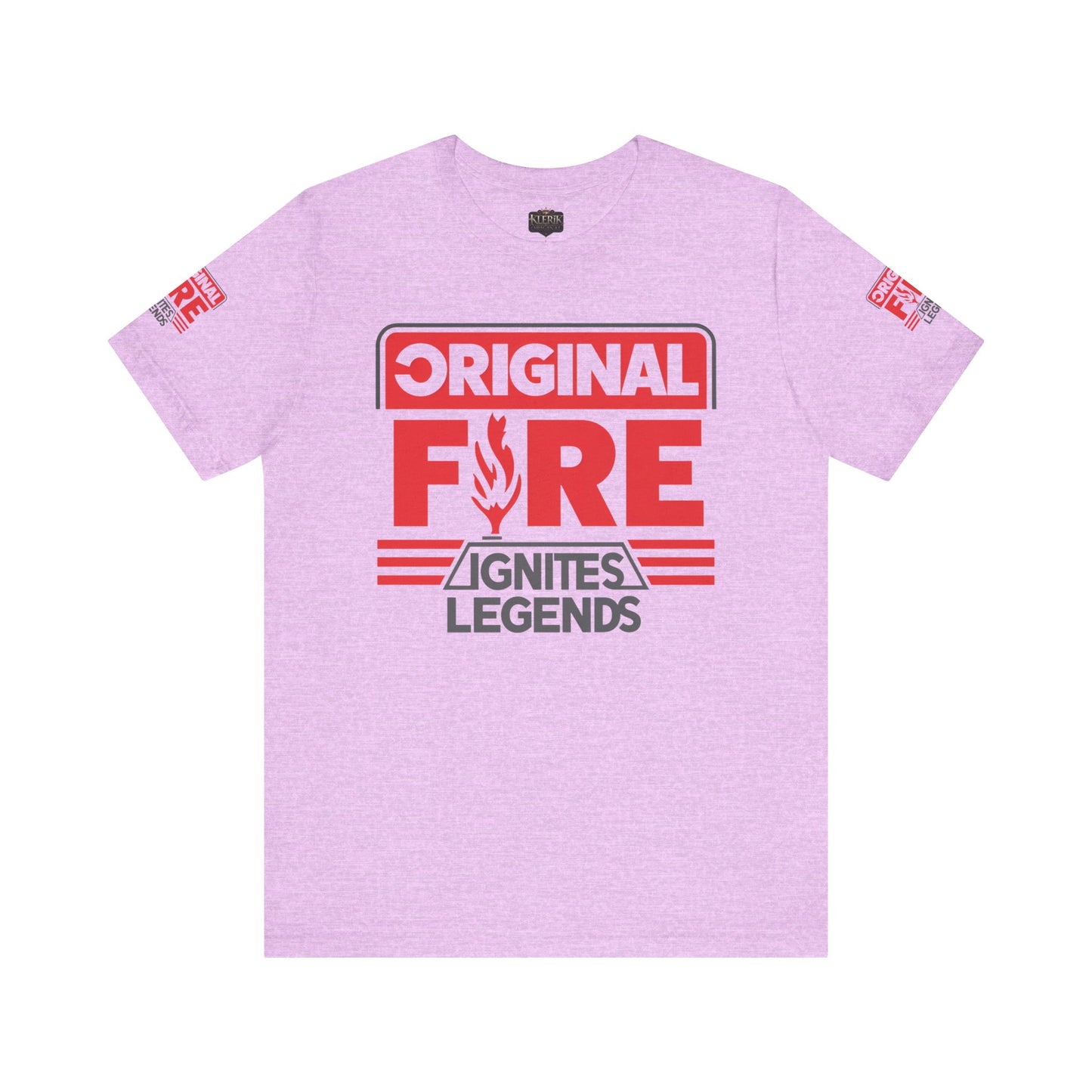 Men's Fire-Themed Graphic Tee, Original Fire Ignites Legends