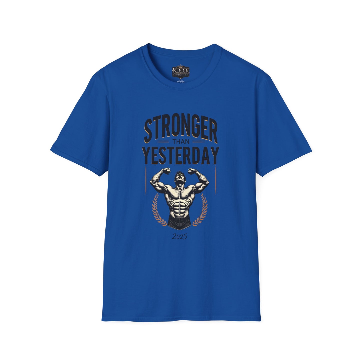 Stronger Than Yesterday Unisex Softstyle T-Shirt | Motivational Gym Tee, Fitness Gift, Workout Apparel, Inspirational Shirt, Casual Wear