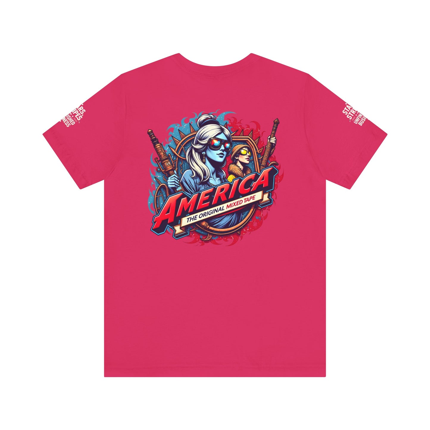 Patriotic Graphic Tee for Celebrations, Casual Wear, Summer BBQ, Independence Day, Gifts for Friends and Family