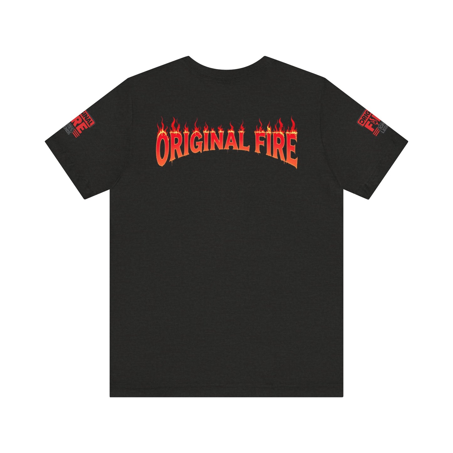 Men's Fire-Themed Graphic Tee, Original Fire Ignites Legends