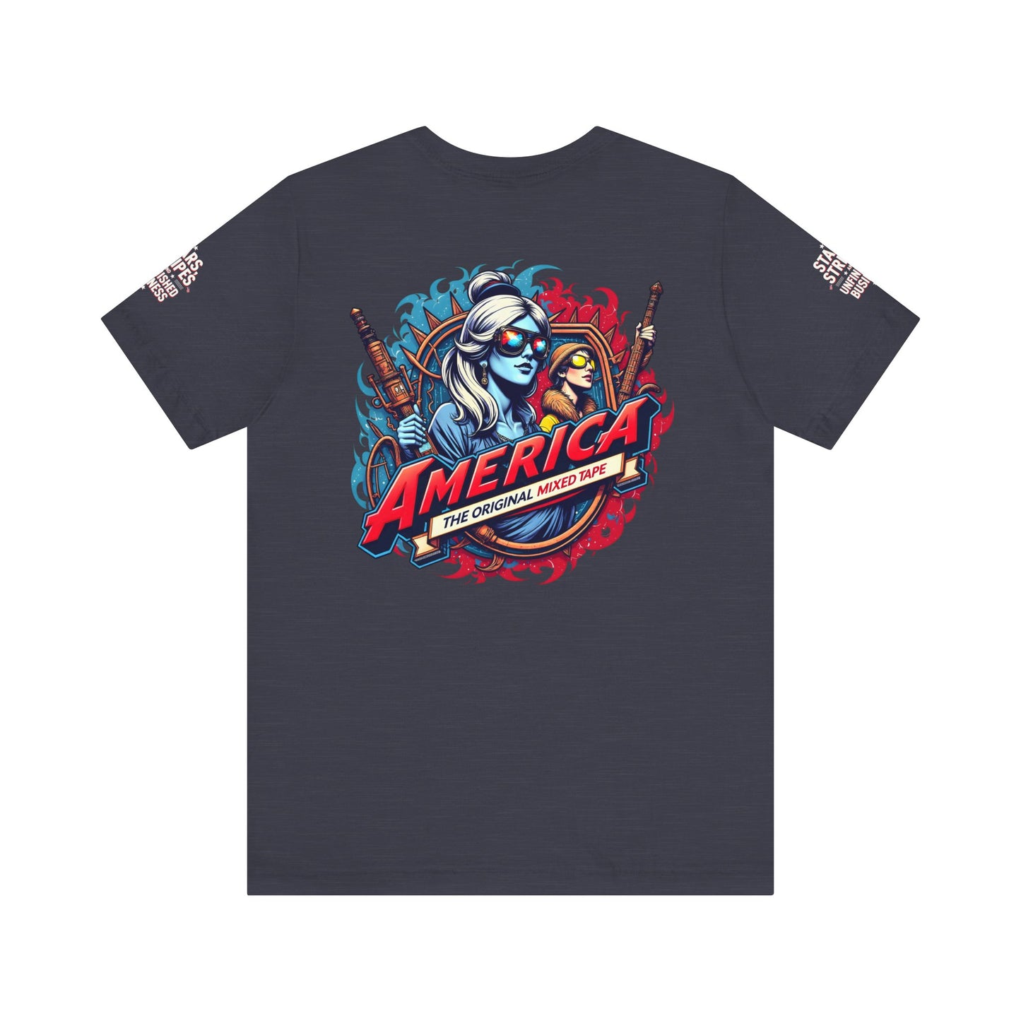 Patriotic Graphic Tee for Celebrations, Casual Wear, Summer BBQ, Independence Day, Gifts for Friends and Family