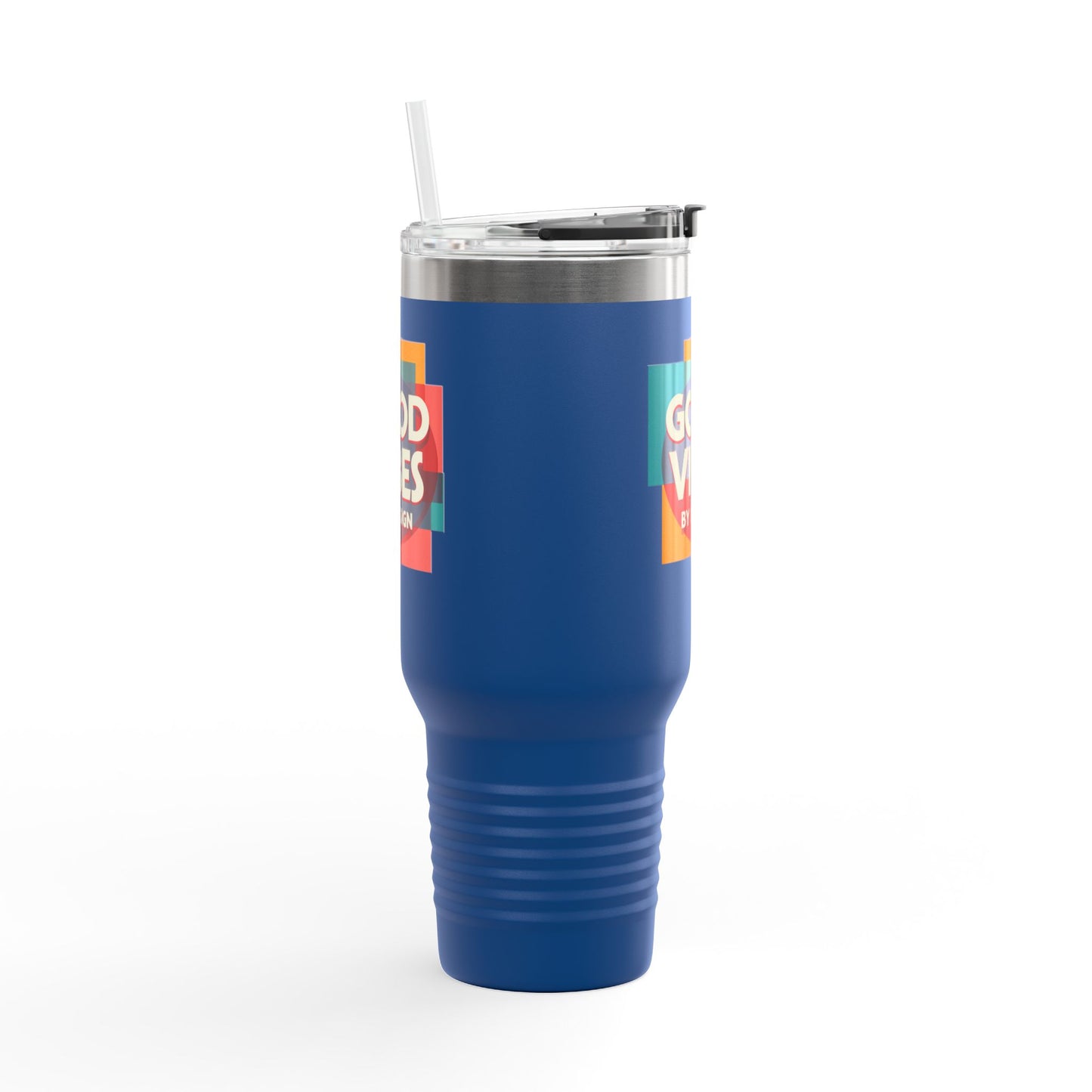 Good Vibes Insulated Travel Mug | 40oz | Perfect for Road Trips, Coffee Lovers, Gifts, Summer Days, Women & Men