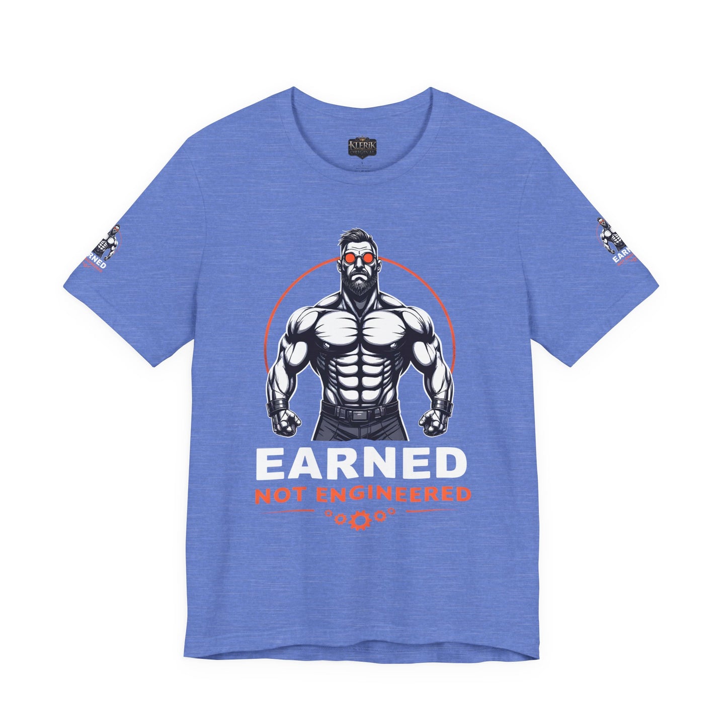EARNED NOT ENGINEERED -  Breathe Lift Repeat, Gym Shirt, Workout Apparel, Motivational T-Shirt, Fitness Gift, Casual Wear