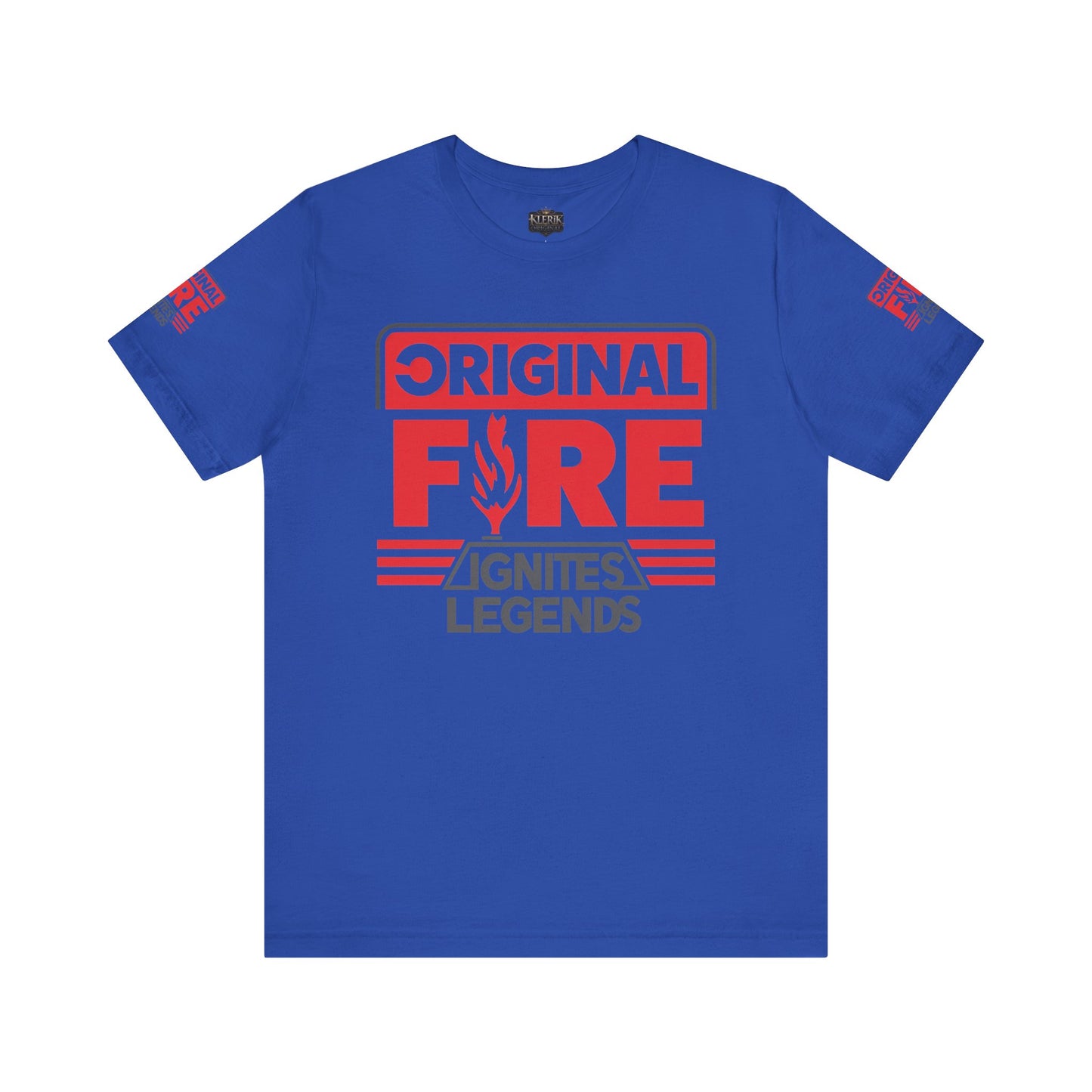 Men's Fire-Themed Graphic Tee, Original Fire Ignites Legends