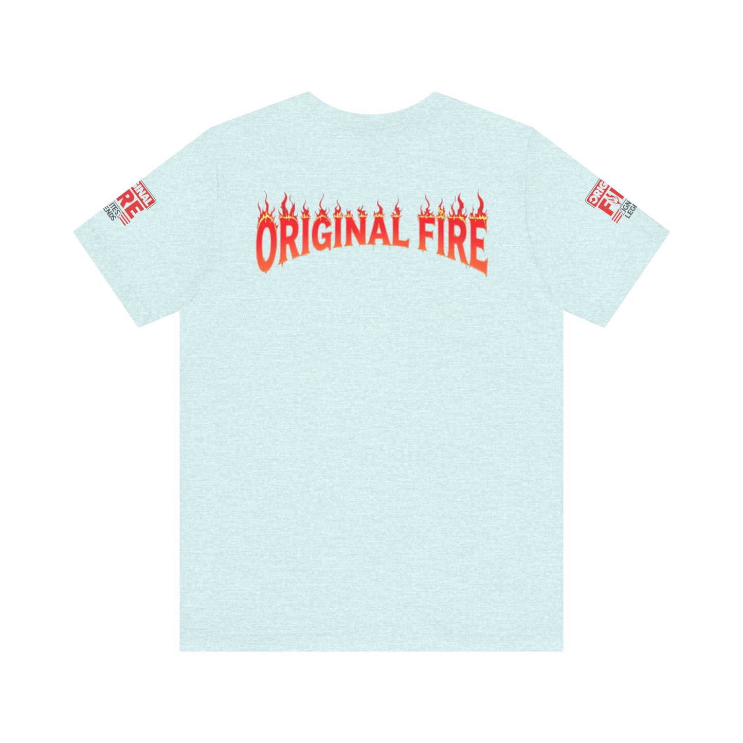 Men's Fire-Themed Graphic Tee, Original Fire Ignites Legends
