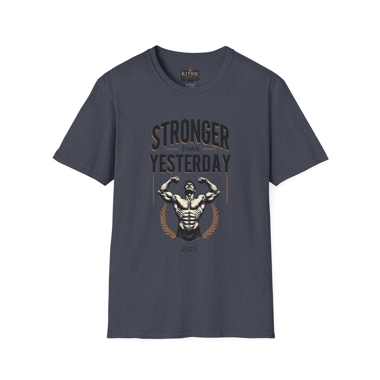 Stronger Than Yesterday Unisex Softstyle T-Shirt | Motivational Gym Tee, Fitness Gift, Workout Apparel, Inspirational Shirt, Casual Wear