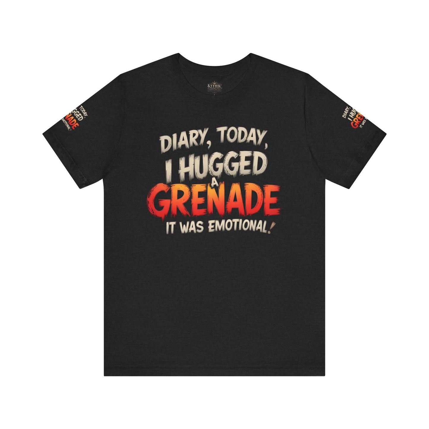 Emotional Grenade Tee, Funny Graphic T-Shirt, Unisex Humor Shirt, Casual Wear, Gift for Friends, Mood Apparel