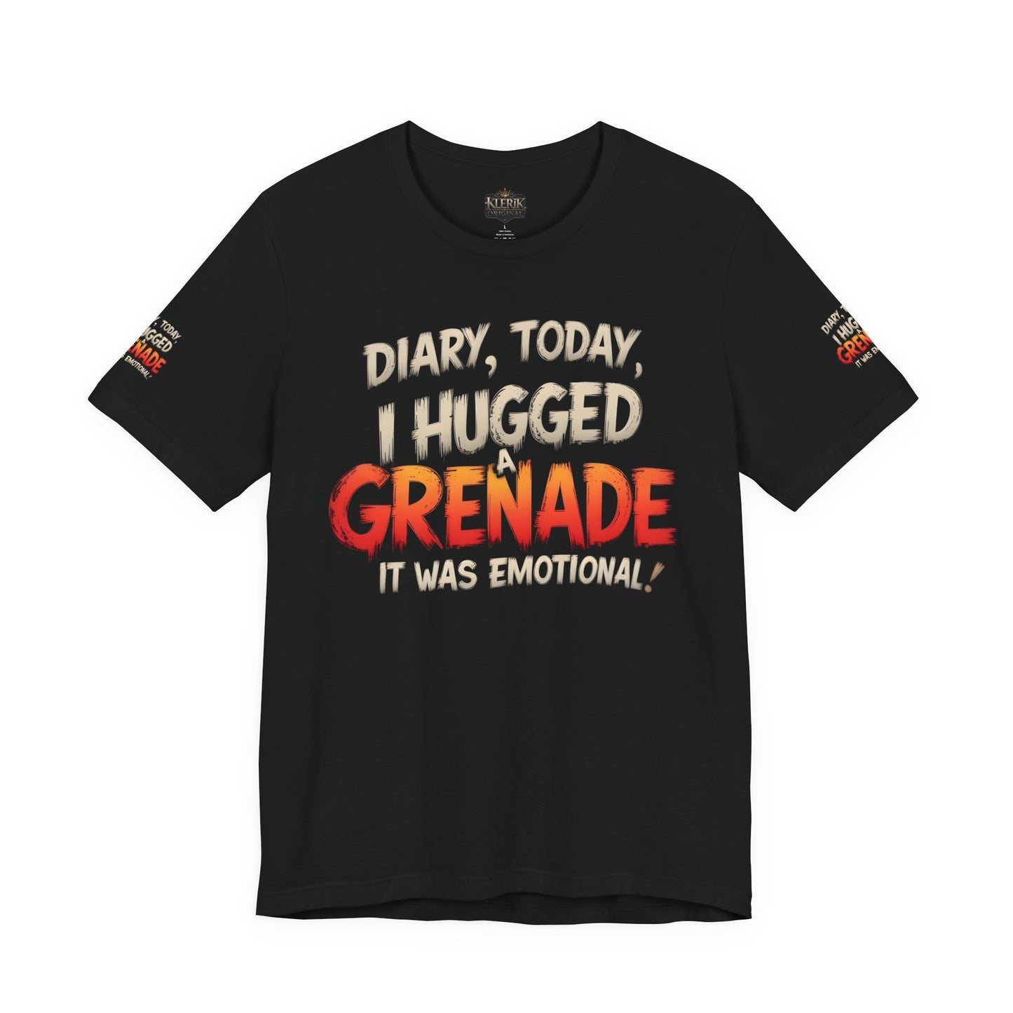 Emotional Grenade Tee, Funny Graphic T-Shirt, Unisex Humor Shirt, Casual Wear, Gift for Friends, Mood Apparel