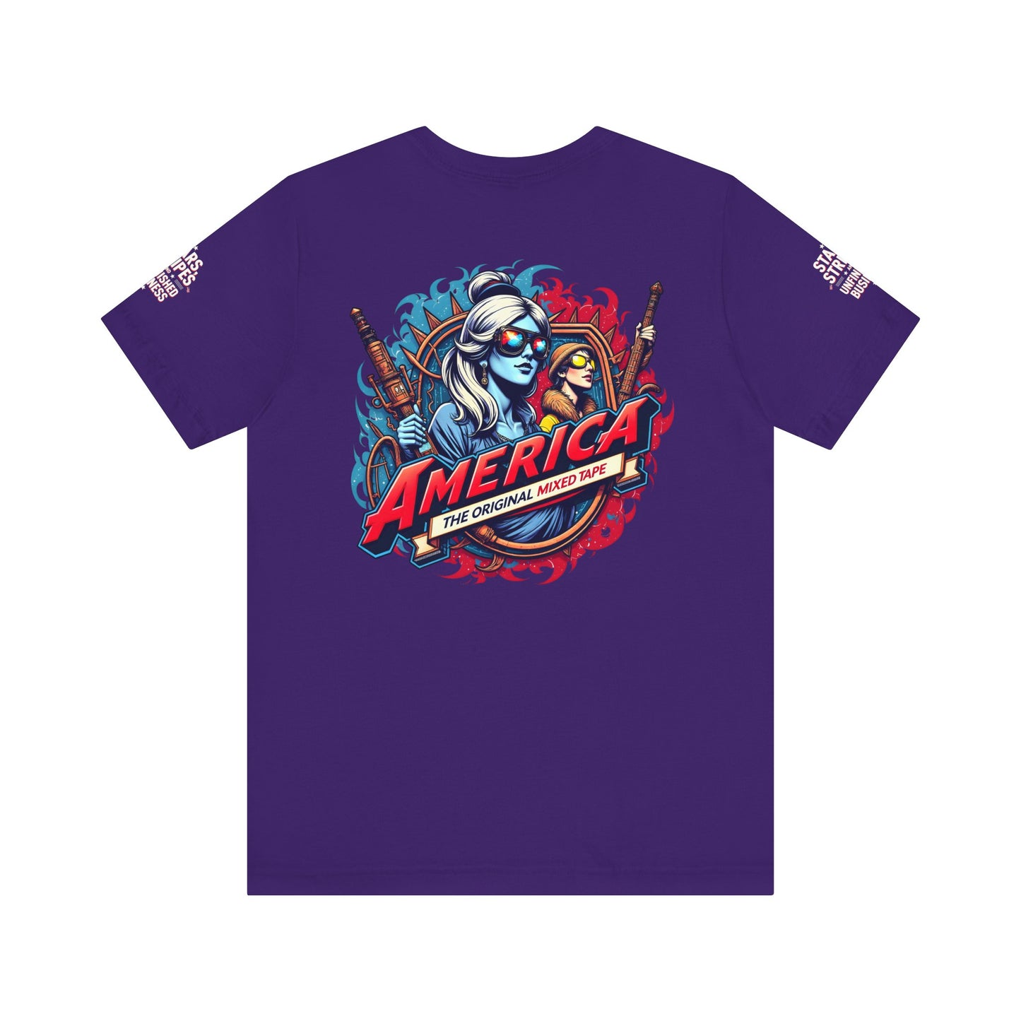 Patriotic Graphic Tee for Celebrations, Casual Wear, Summer BBQ, Independence Day, Gifts for Friends and Family