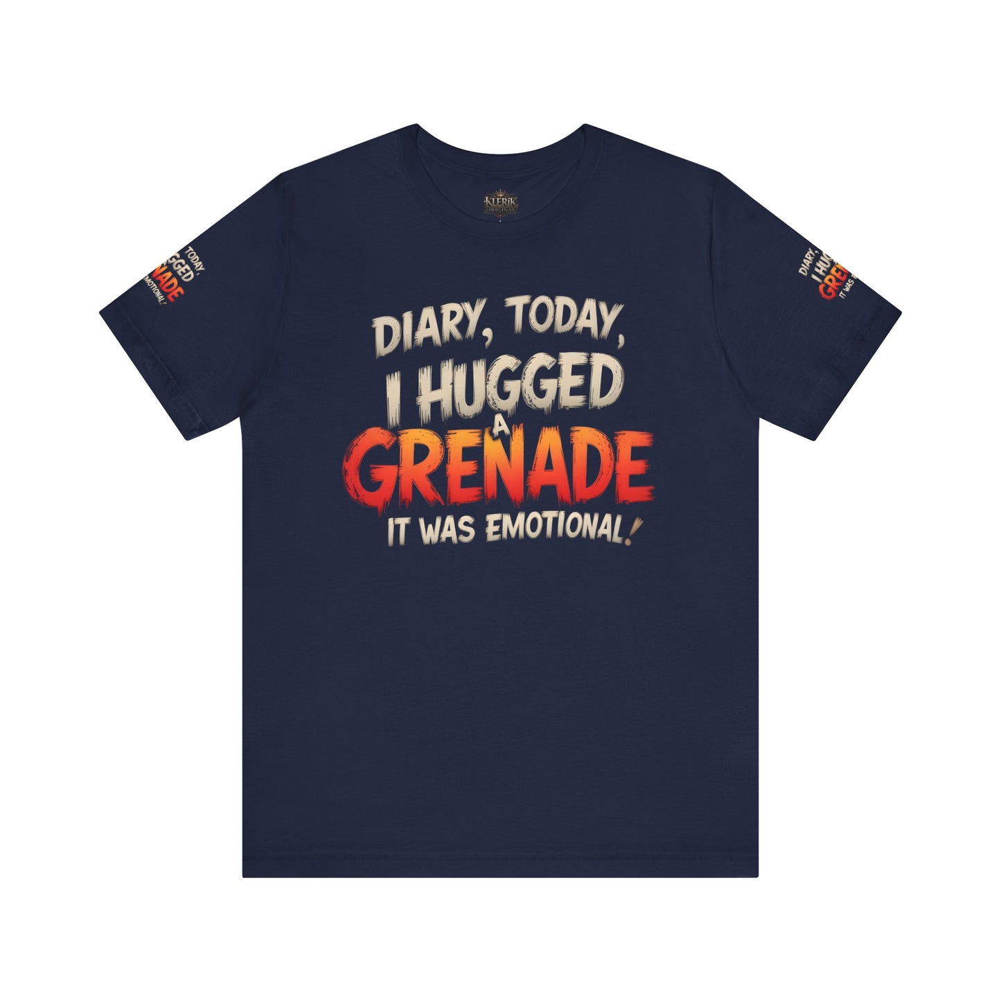 Emotional Grenade Tee, Funny Graphic T-Shirt, Unisex Humor Shirt, Casual Wear, Gift for Friends, Mood Apparel