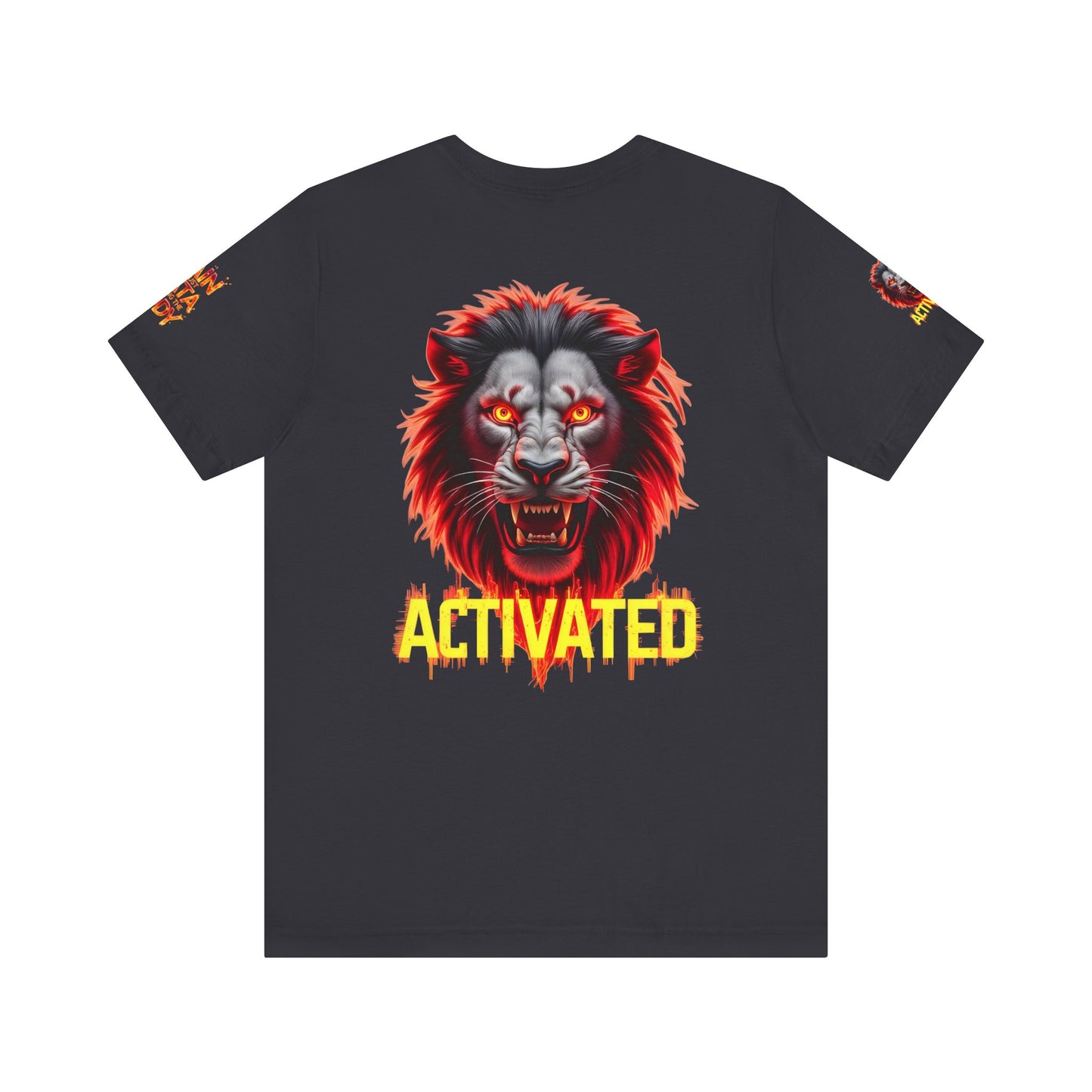 Fierce Lion Graphic Tee, Pain is Just Data Leaving the Body Shirt, Motivational Apparel, Unisex T-Shirt, Gift for Him/Her