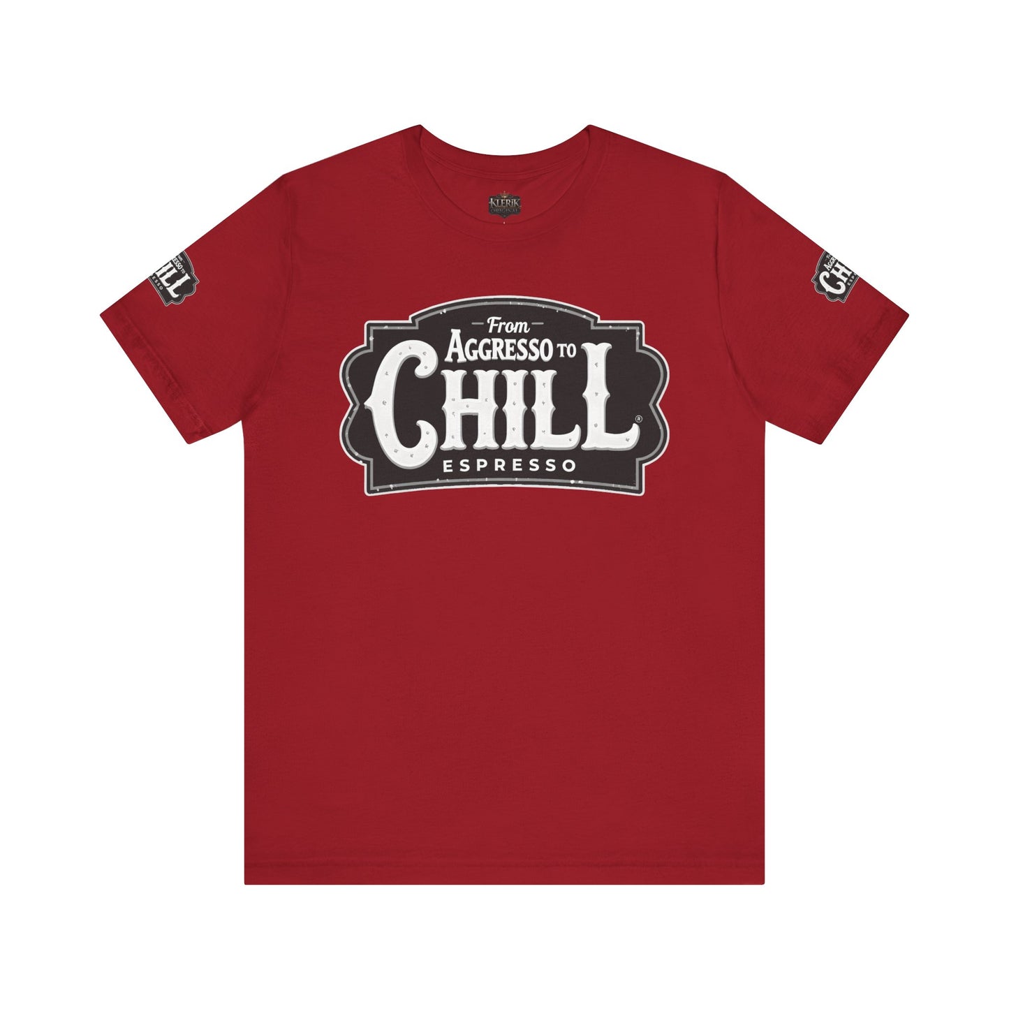 From Aggresso to Chill Espresso Unisex Tee, Relaxed Fit T-Shirt, Coffee Lover Gift, Casual Wear