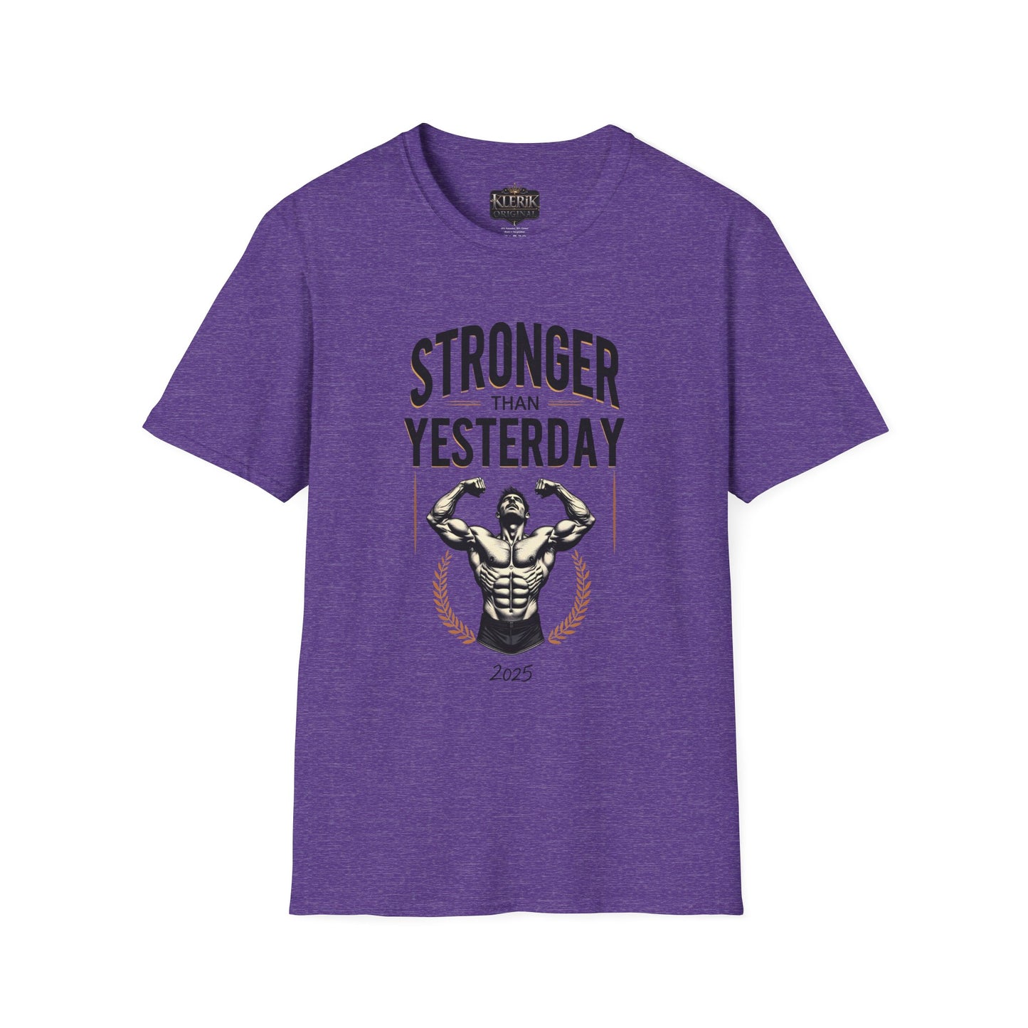 Stronger Than Yesterday Unisex Softstyle T-Shirt | Motivational Gym Tee, Fitness Gift, Workout Apparel, Inspirational Shirt, Casual Wear