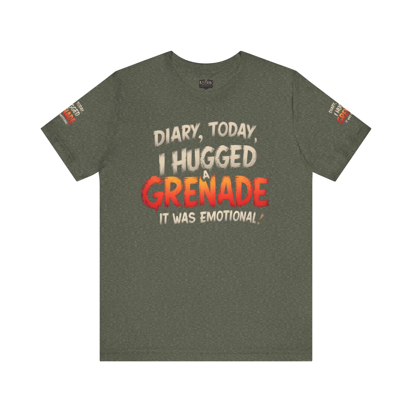 Emotional Grenade Tee, Funny Graphic T-Shirt, Unisex Humor Shirt, Casual Wear, Gift for Friends, Mood Apparel