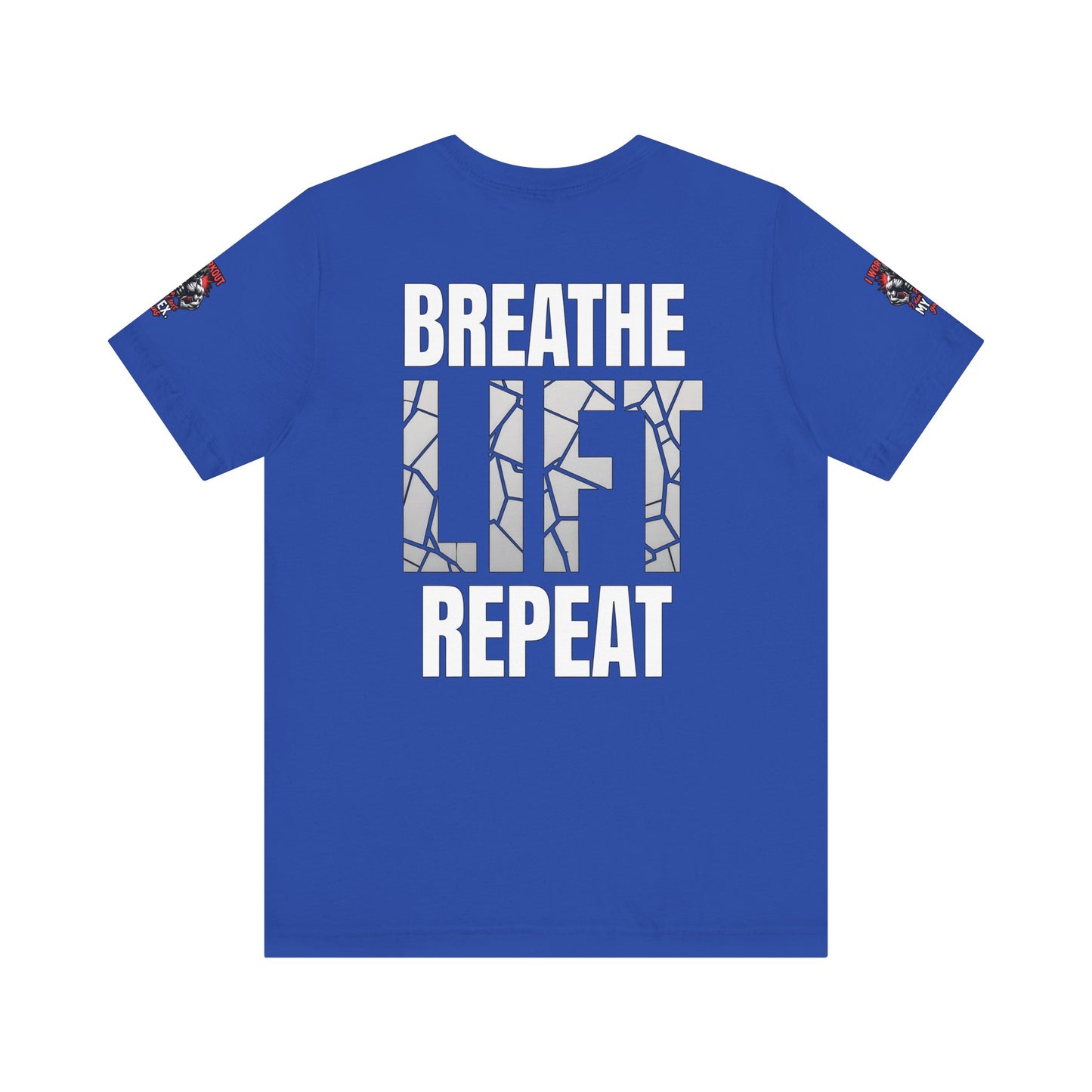 I WORK OUT SO I DONT TEXT MY EX GAINS Tee, Gym Shirt, Fitness Gift, Casual Wear, Motivational Top, Unisex T-Shirt