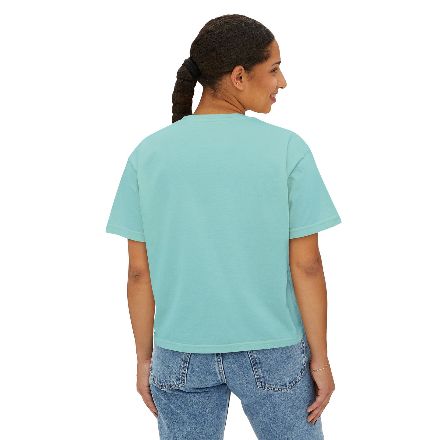 Fitness-Inspired Women's Boxy Tee - My Warm Up Is Longer Than Your Relationship