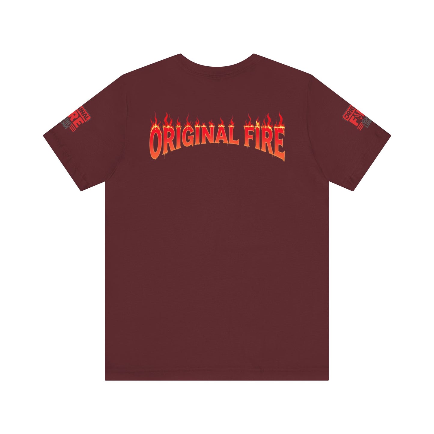 Men's Fire-Themed Graphic Tee, Original Fire Ignites Legends