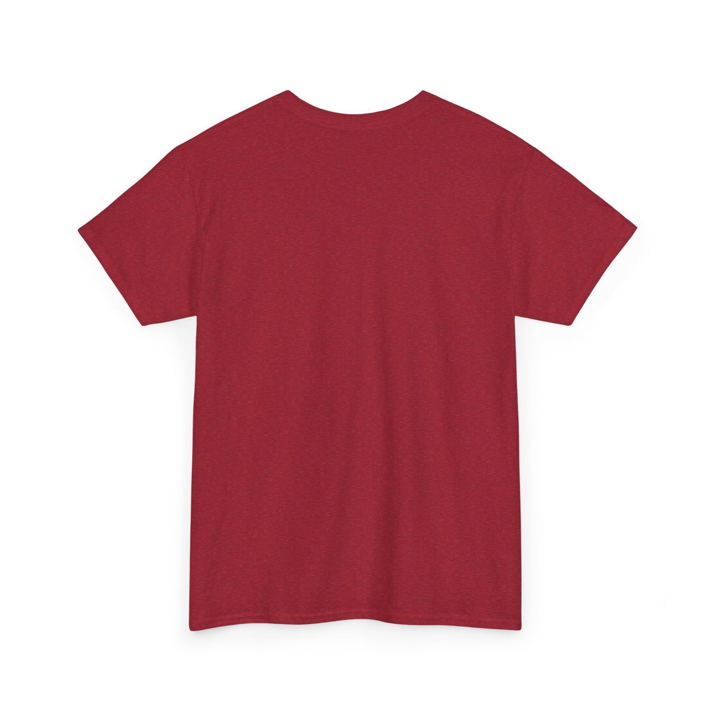 Inspirational Unisex Heavy Cotton Tee - "I AM STRONG AND COURAGEOUS BECAUSE GOD IS WITH ME"
