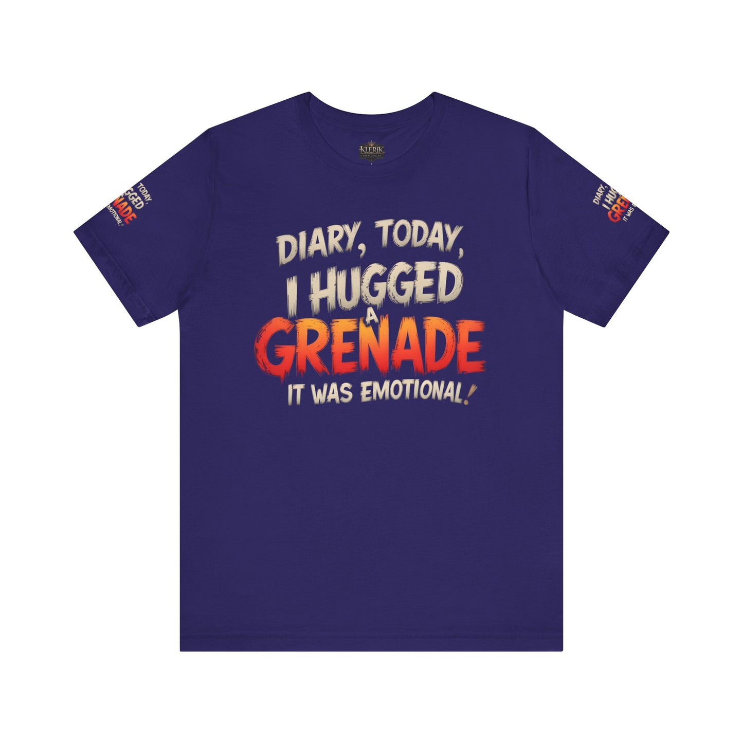 Emotional Grenade Tee, Funny Graphic T-Shirt, Unisex Humor Shirt, Casual Wear, Gift for Friends, Mood Apparel