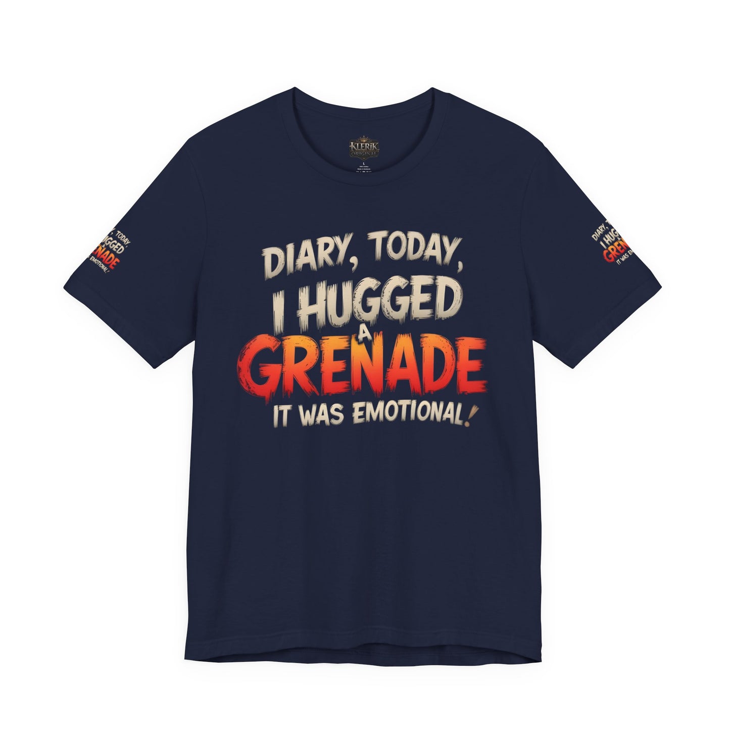 Emotional Grenade Tee, Funny Graphic T-Shirt, Unisex Humor Shirt, Casual Wear, Gift for Friends, Mood Apparel