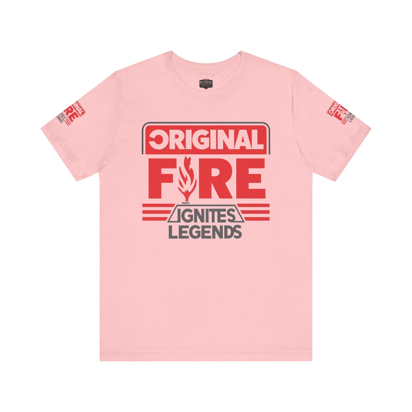 Men's Fire-Themed Graphic Tee, Original Fire Ignites Legends