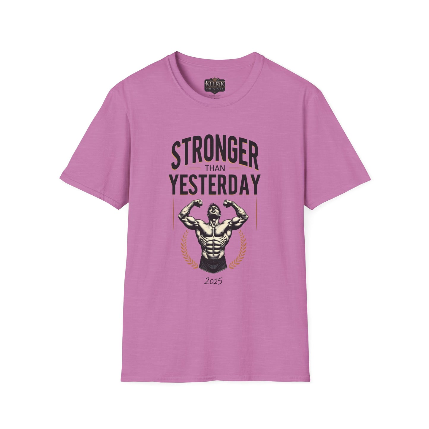 Stronger Than Yesterday Unisex Softstyle T-Shirt | Motivational Gym Tee, Fitness Gift, Workout Apparel, Inspirational Shirt, Casual Wear