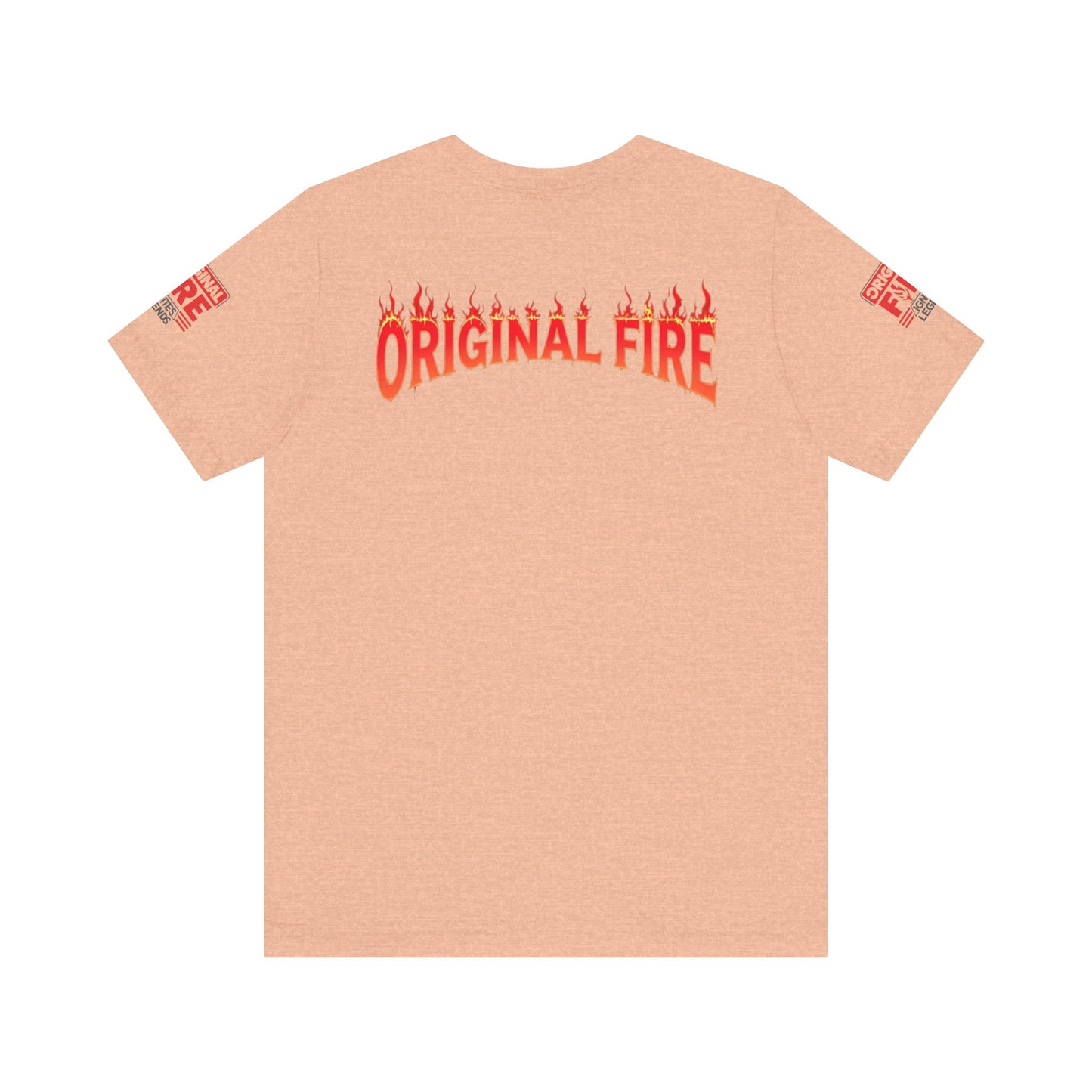 Men's Fire-Themed Graphic Tee, Original Fire Ignites Legends