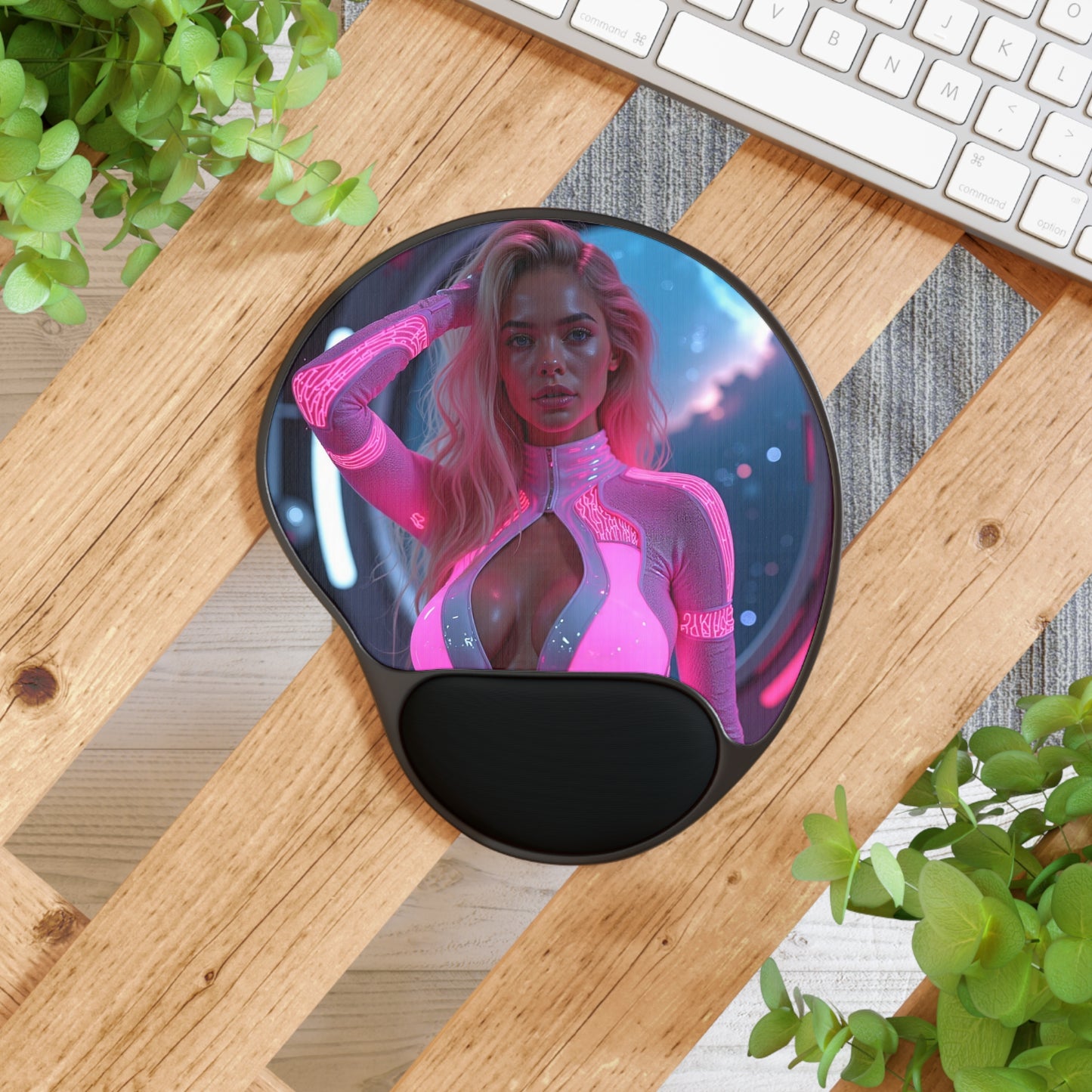 Stylish Mouse Pad with Wrist Rest - Vibrant Design for Gamers and Creatives