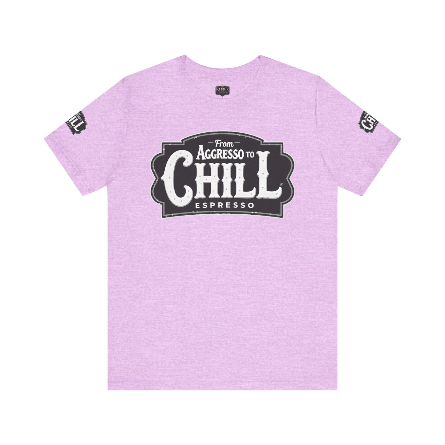 From Aggresso to Chill Espresso Unisex Tee, Relaxed Fit T-Shirt, Coffee Lover Gift, Casual Wear