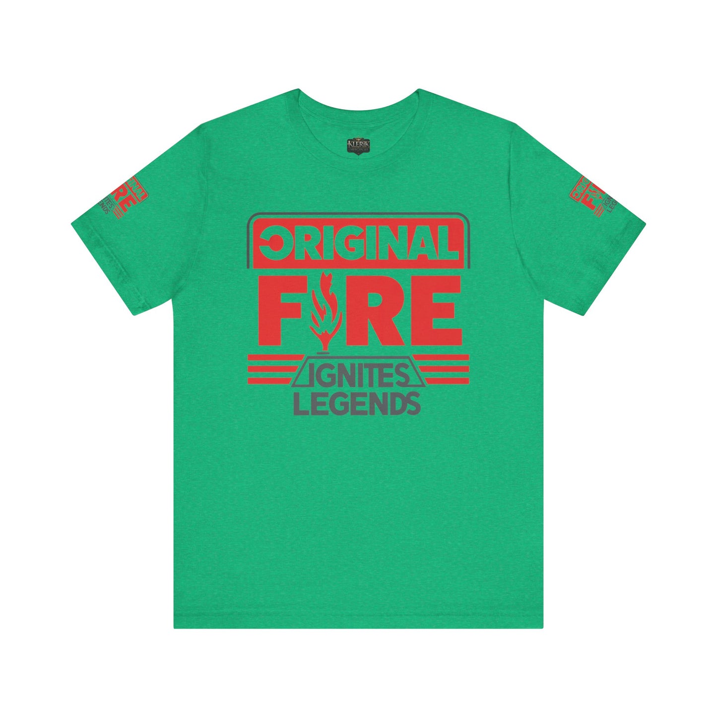 Men's Fire-Themed Graphic Tee, Original Fire Ignites Legends