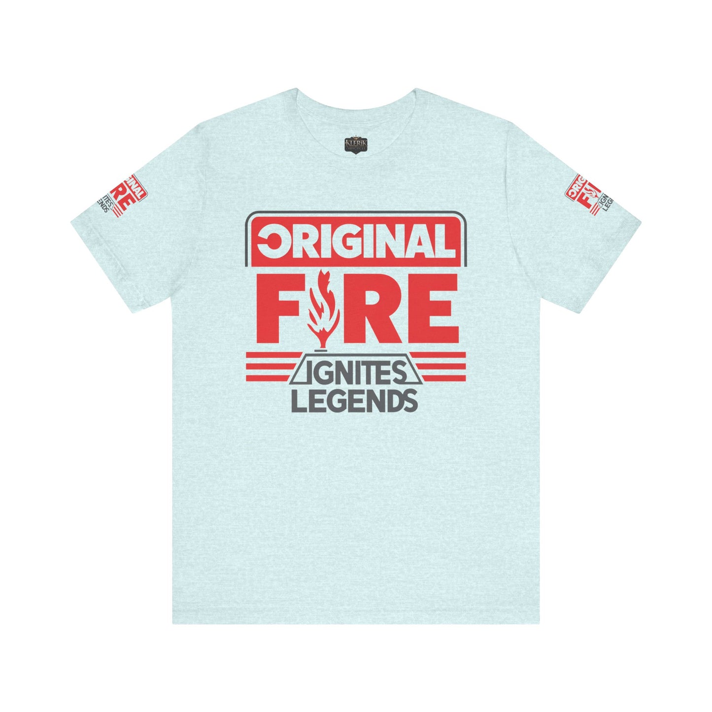 Men's Fire-Themed Graphic Tee, Original Fire Ignites Legends