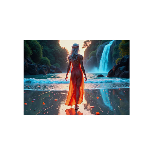 Beautiful Aluminum Composite Panel Art - Waterfall Serenity