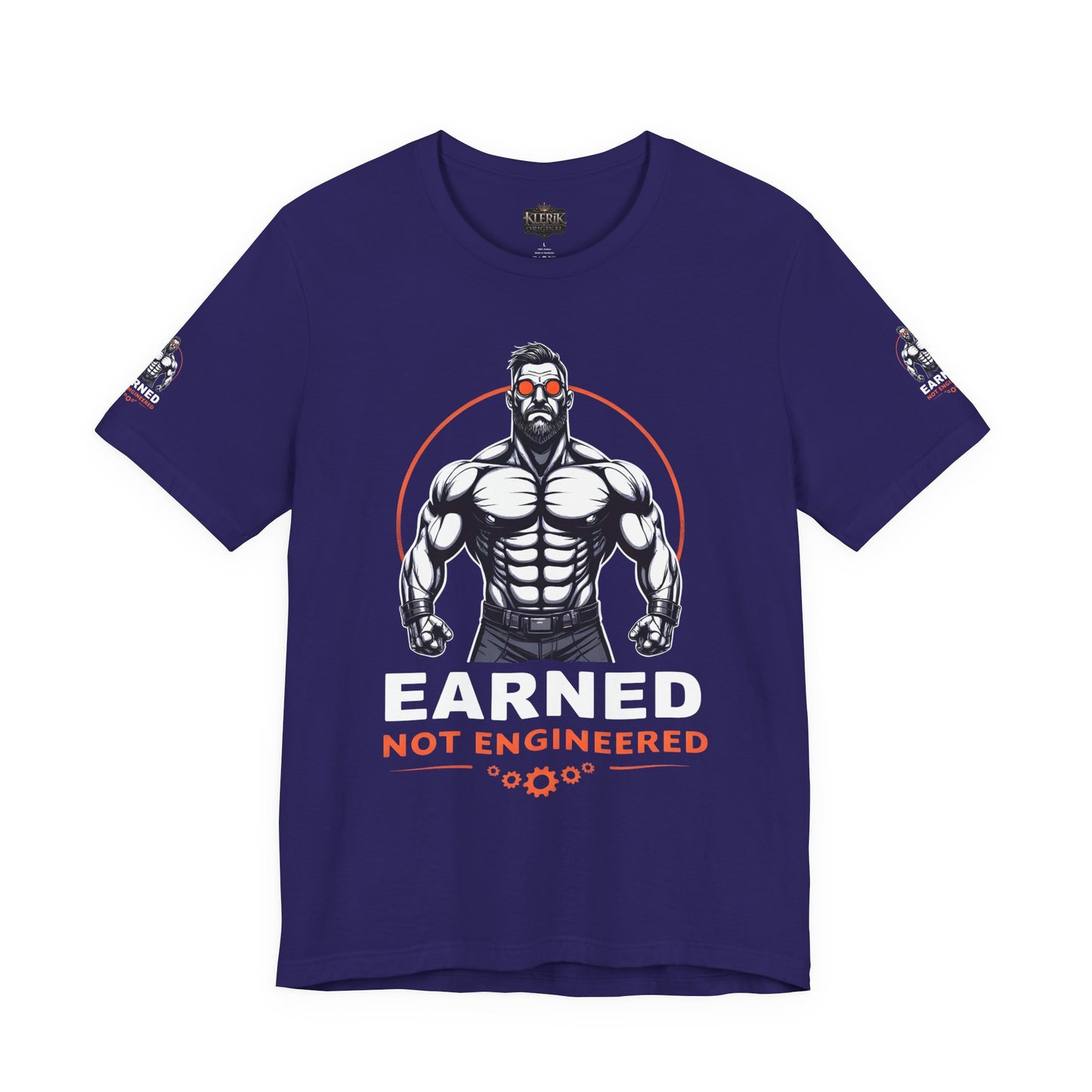 EARNED NOT ENGINEERED -  Breathe Lift Repeat, Gym Shirt, Workout Apparel, Motivational T-Shirt, Fitness Gift, Casual Wear