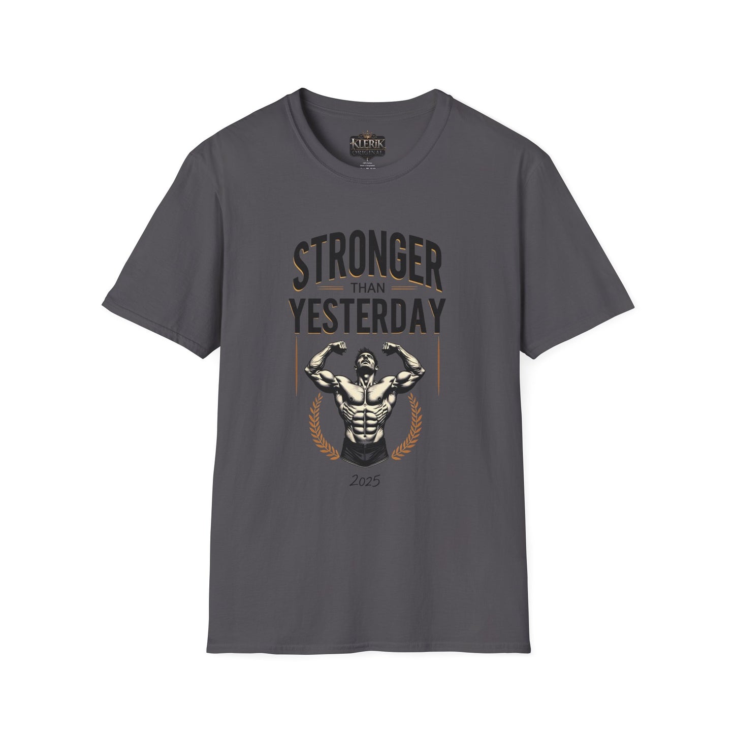 Stronger Than Yesterday Unisex Softstyle T-Shirt | Motivational Gym Tee, Fitness Gift, Workout Apparel, Inspirational Shirt, Casual Wear