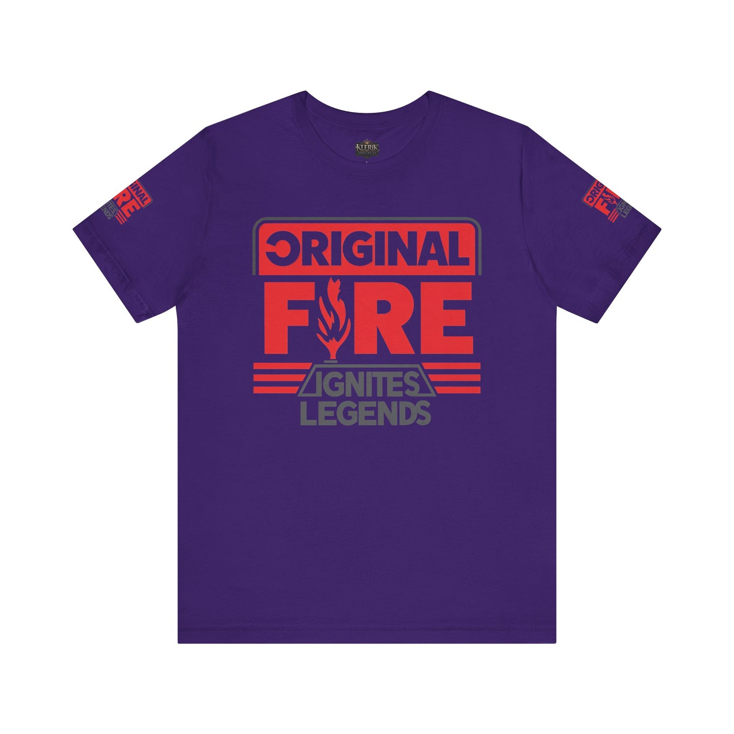 Men's Fire-Themed Graphic Tee, Original Fire Ignites Legends