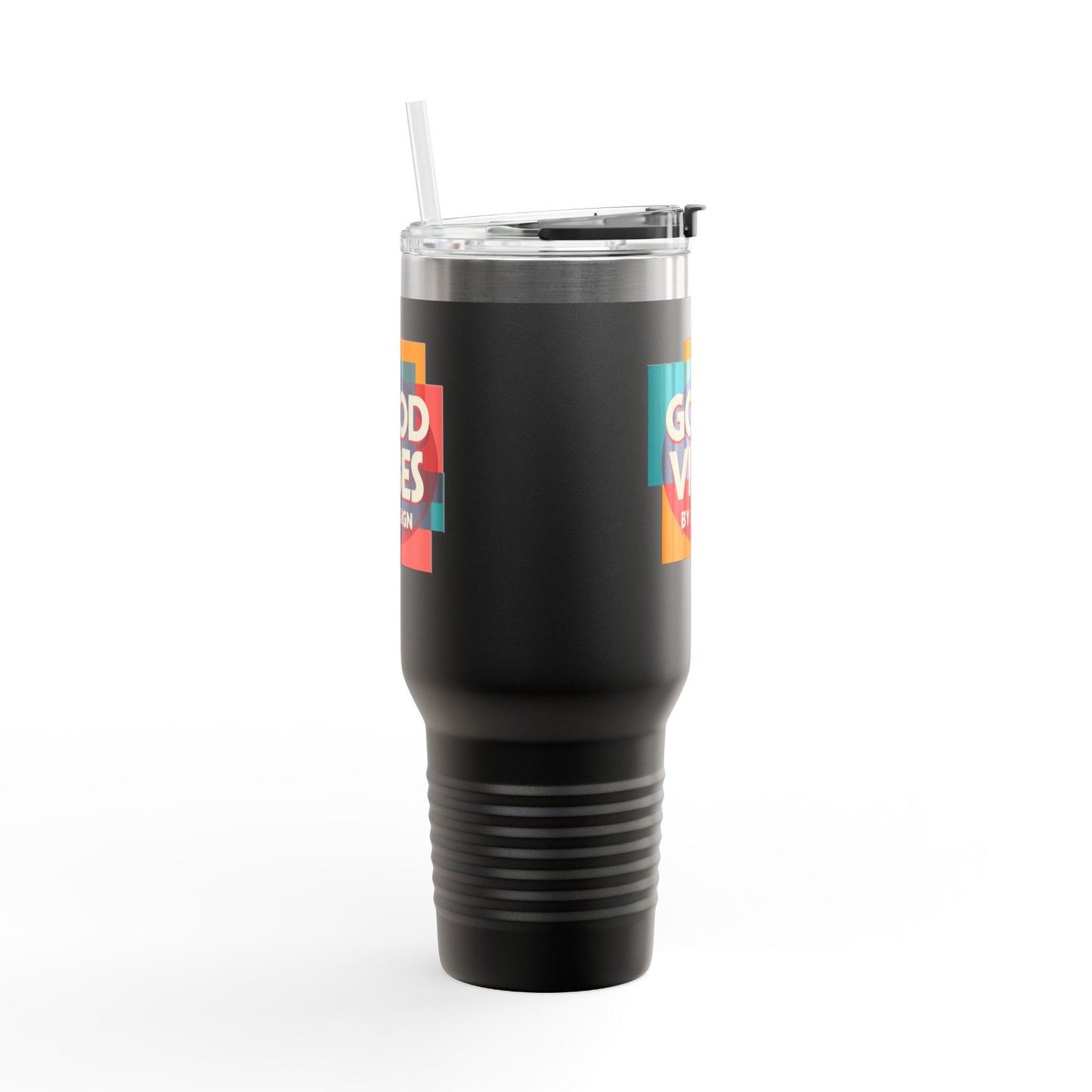 Good Vibes Insulated Travel Mug | 40oz | Perfect for Road Trips, Coffee Lovers, Gifts, Summer Days, Women & Men