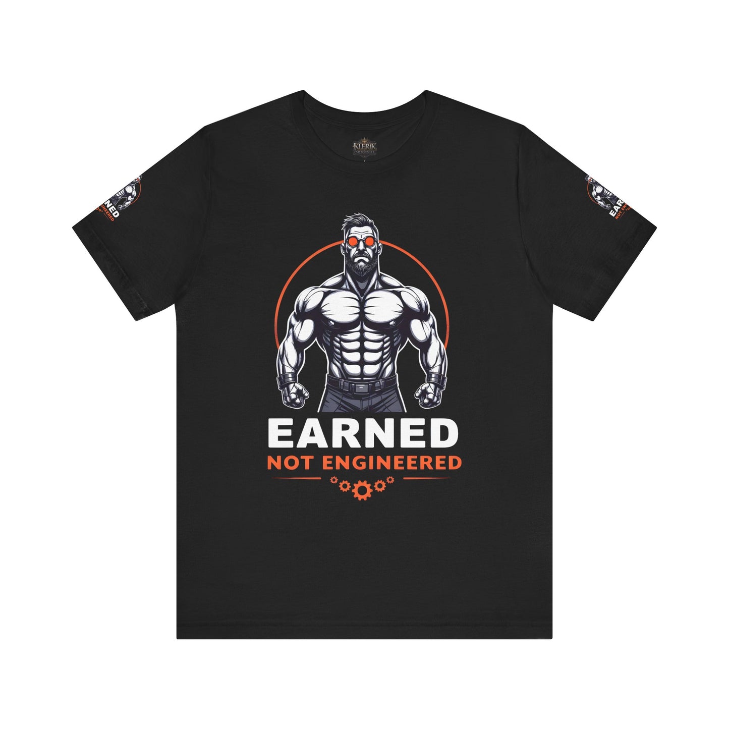 EARNED NOT ENGINEERED -  Breathe Lift Repeat, Gym Shirt, Workout Apparel, Motivational T-Shirt, Fitness Gift, Casual Wear